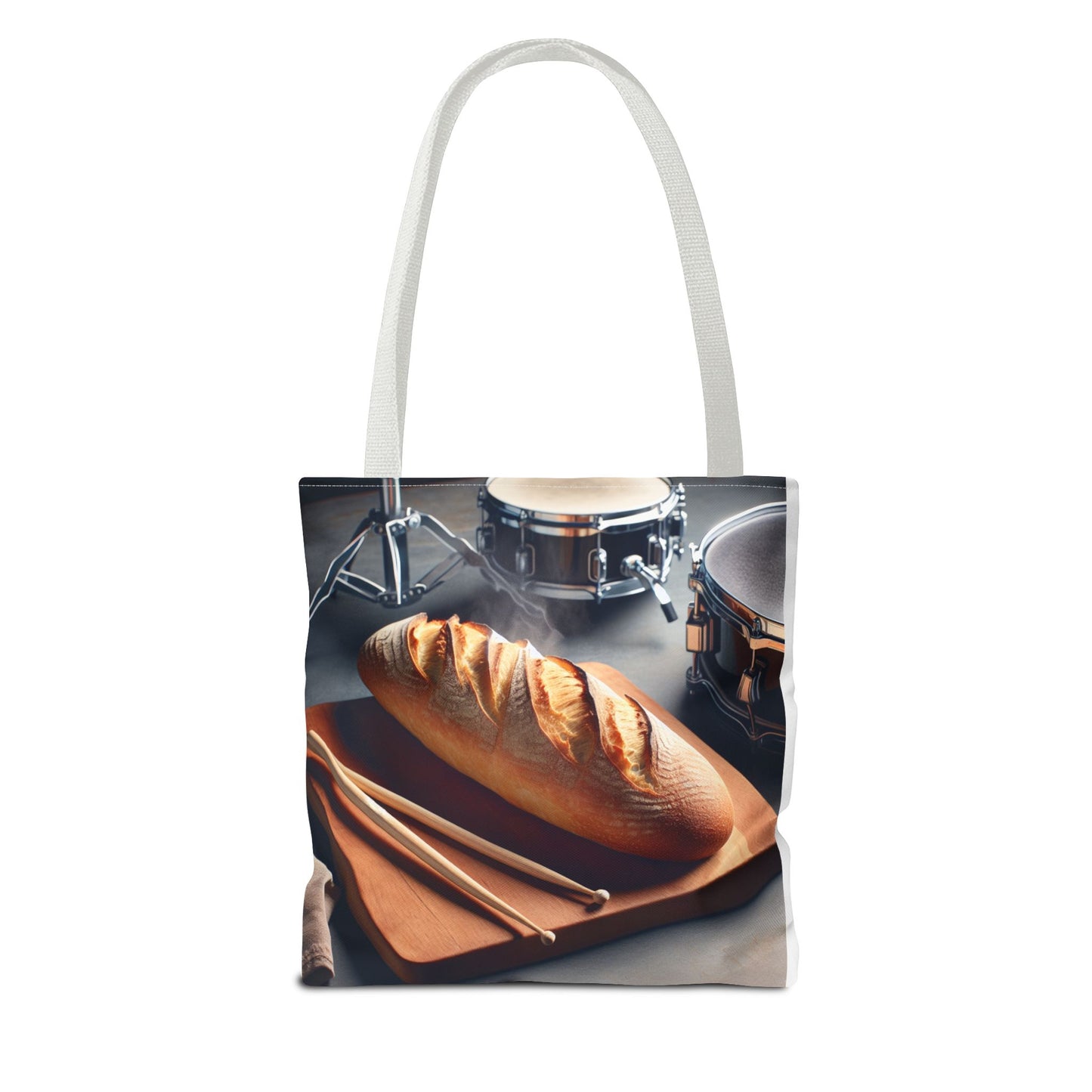 Bread & Drums Tote Bag – Perfect for Food Lovers & Musicians