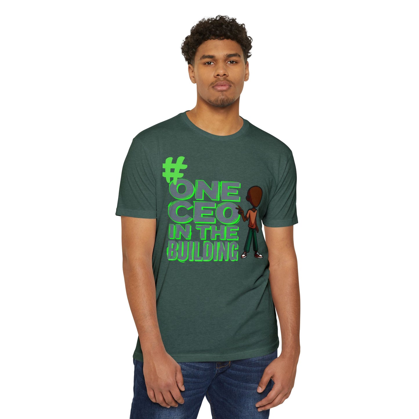 #One CEO In The Building Graphic T-Shirt — Kid/Youth Entrepreneur Tee