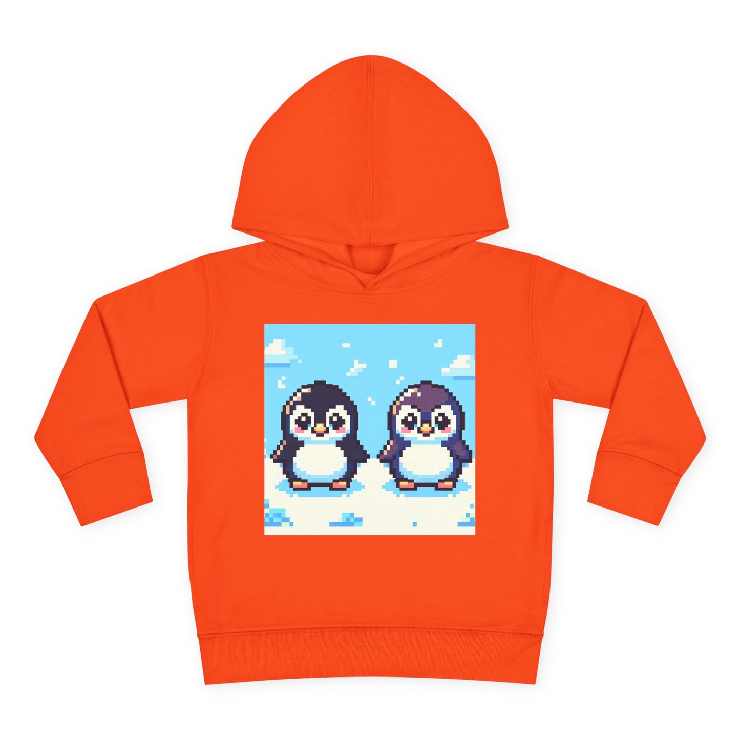 Cute Penguin Toddler Pullover Fleece Hoodie - Perfect for Winter Playtime