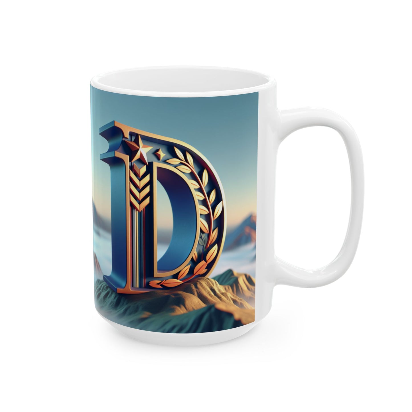 Inspirational Ceramic Mug - Motivational Mountain Design for Coffee Lovers, Ideal Gift for Nature Enthusiasts