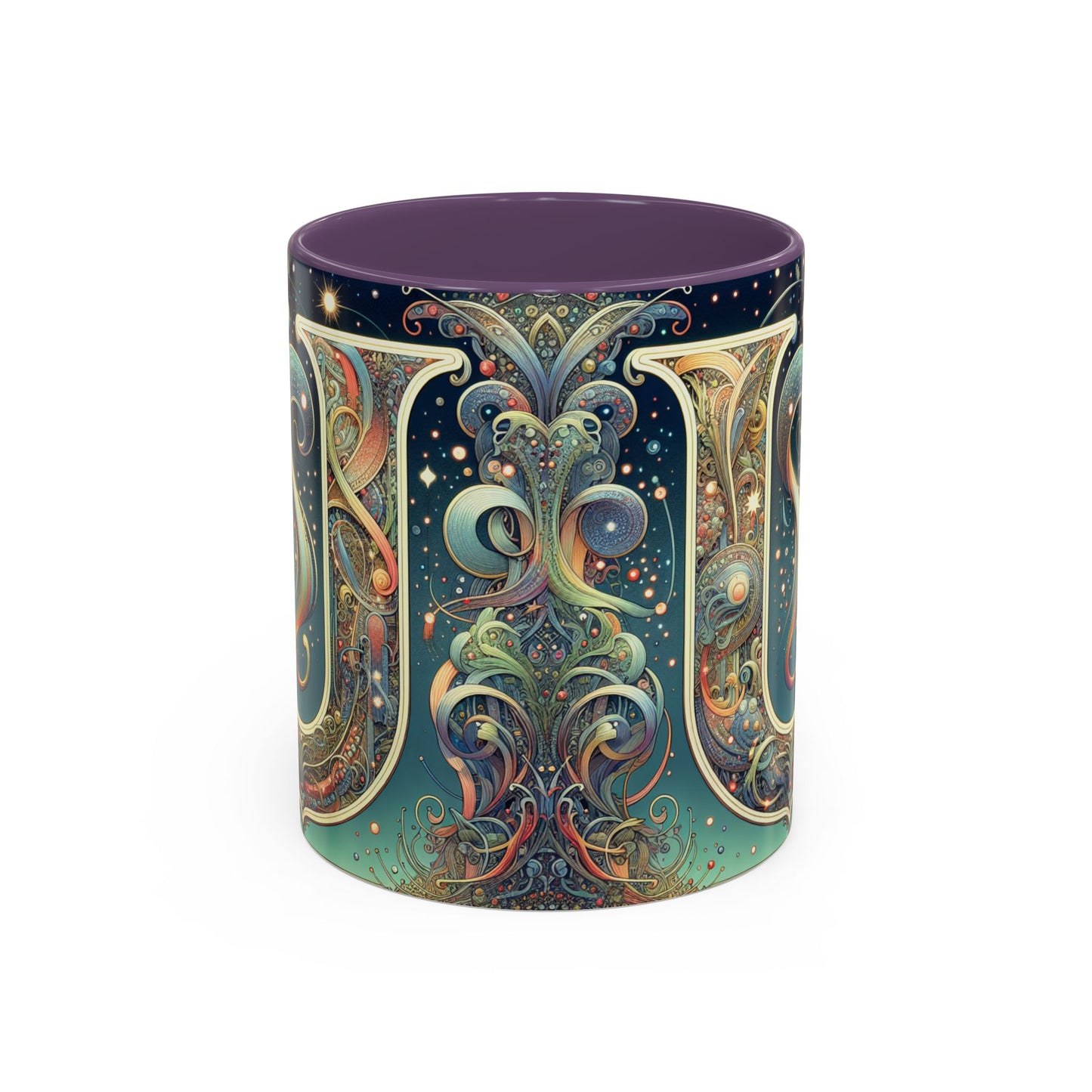 Cosmic Art Accent Coffee Mug - Unique Colorful Design for Coffee Lovers