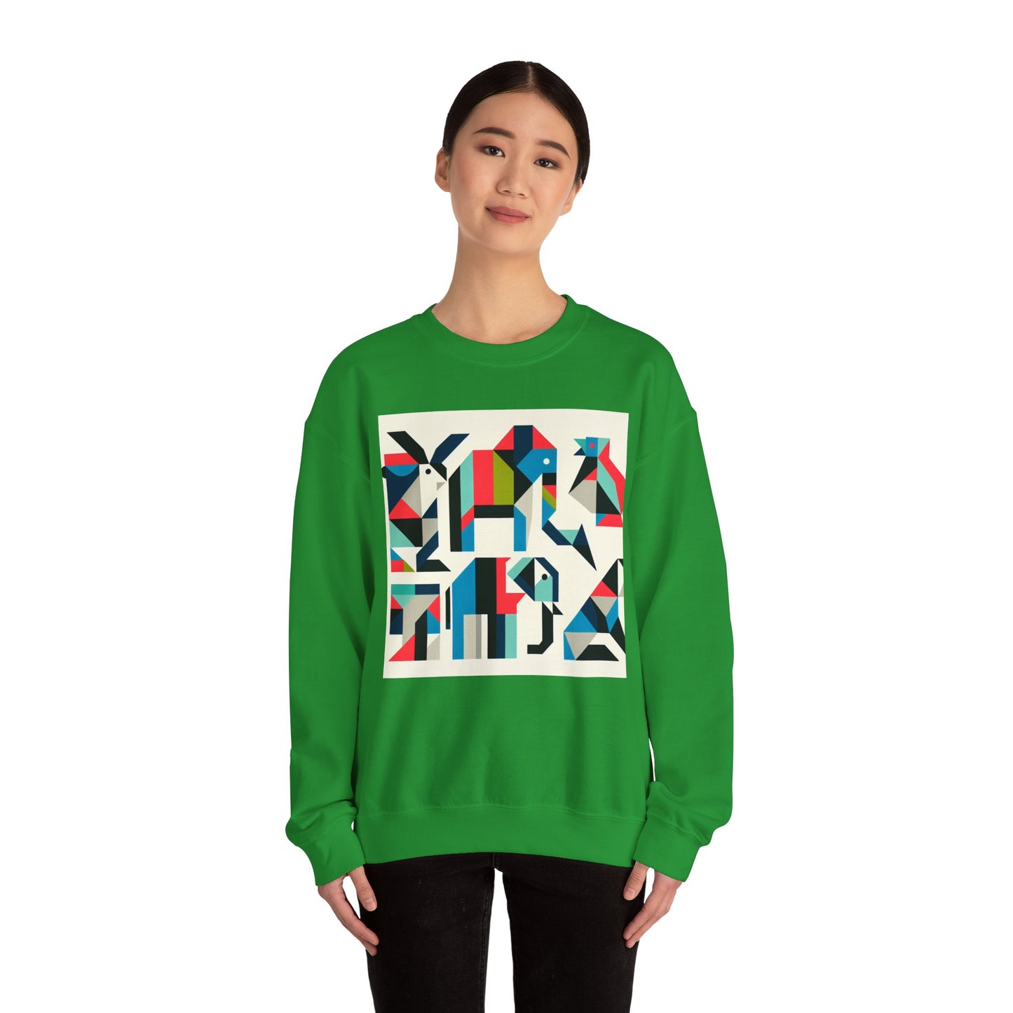 Colorful Geometric Art Unisex Sweatshirt - Cozy and Stylish