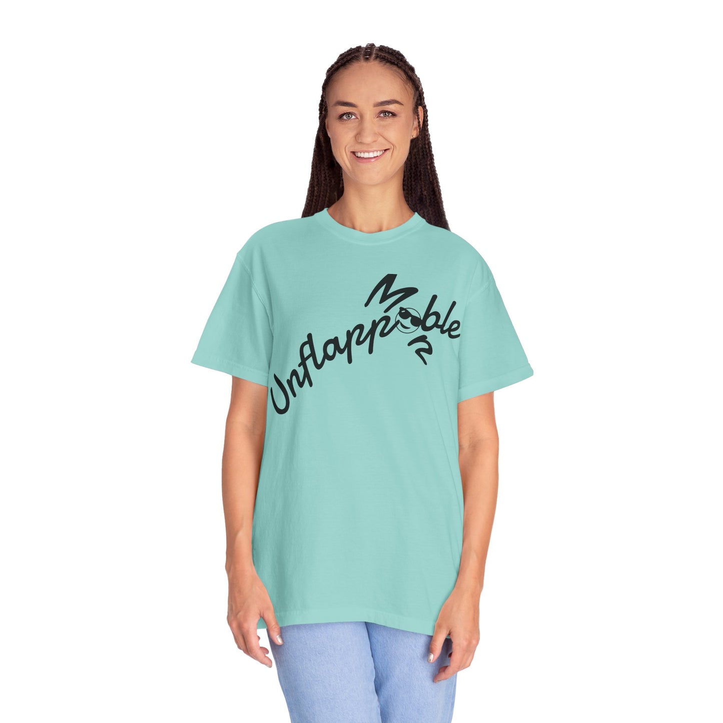 Unisex Garment-Dyed T-shirt - Unflappable Casual Tee, Gift for Friends, Motivational Shirt, Relaxed Fit, Everyday Wear