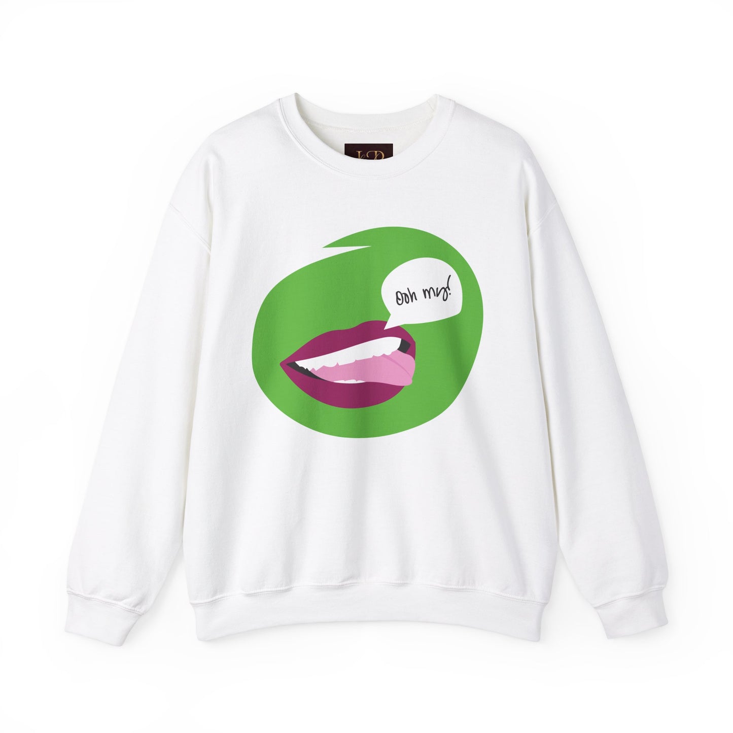 Playful 'Oh My!' Graphic Unisex Crewneck Sweatshirt