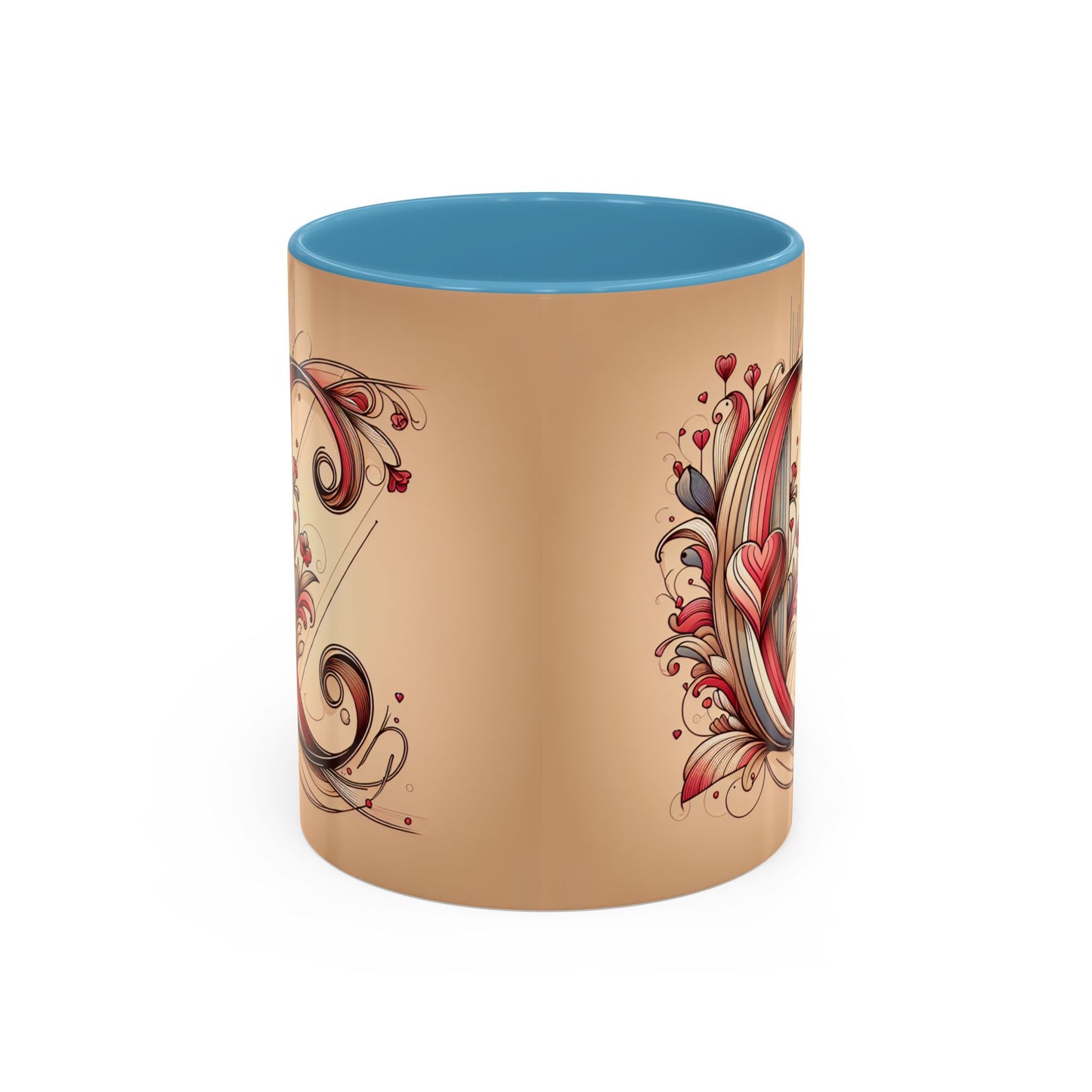 Whimsical Heart Accent Coffee Mug - Perfect for Gifts and Home Decor