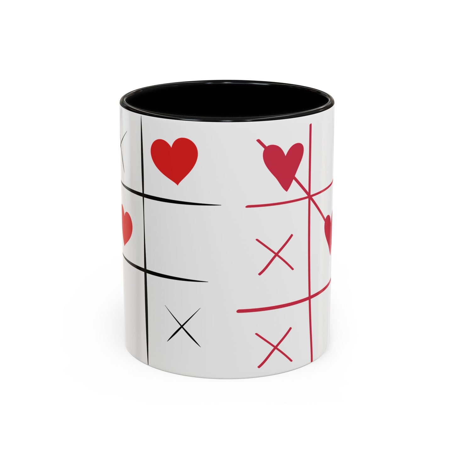 Love Tic Tac Toe Coffee Mug - Perfect for Valentine's Day and Romantic Moments