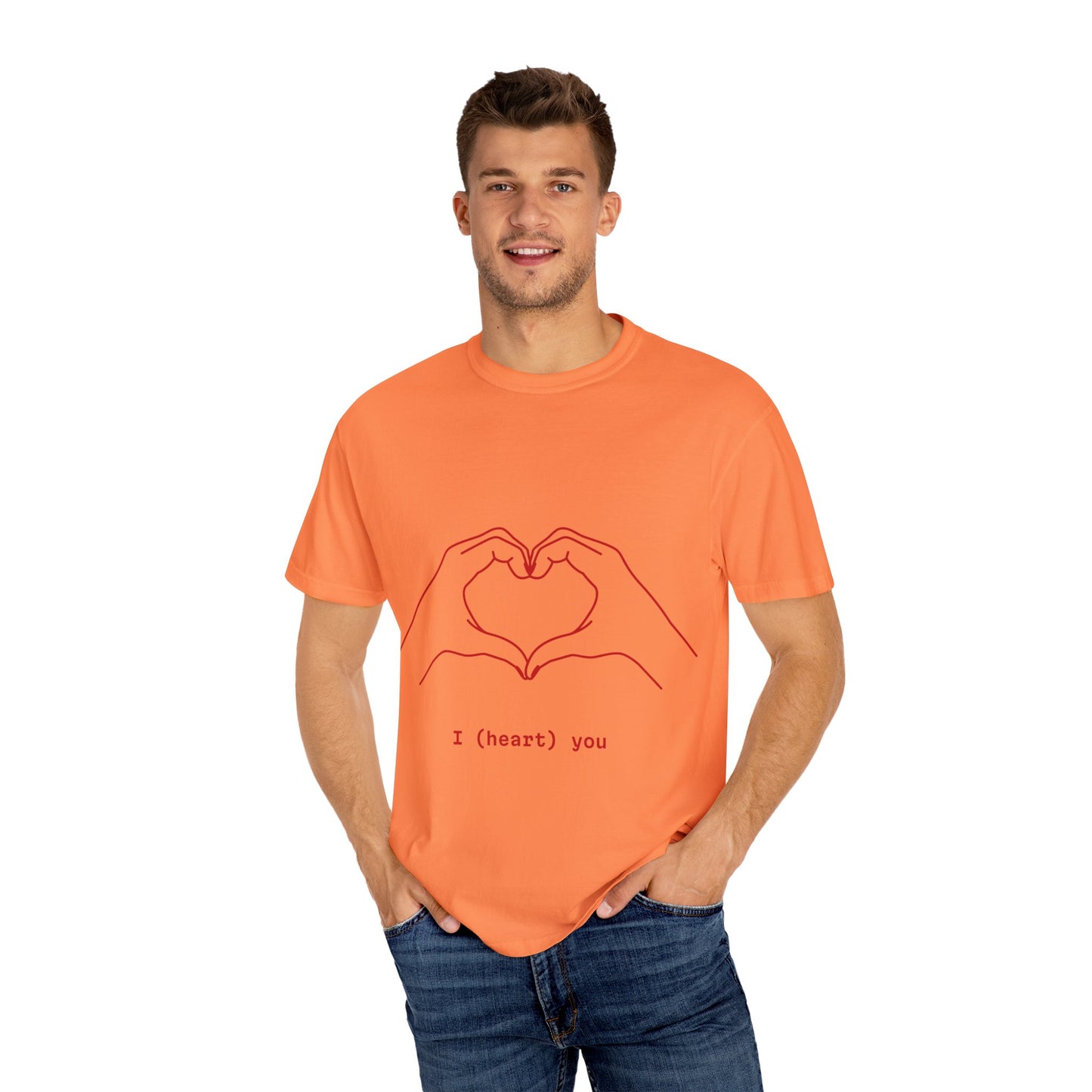 Unisex Heart Hands T-Shirt | I (heart) You Graphic Tee | Perfect for Valentine's Day and Everyday Love