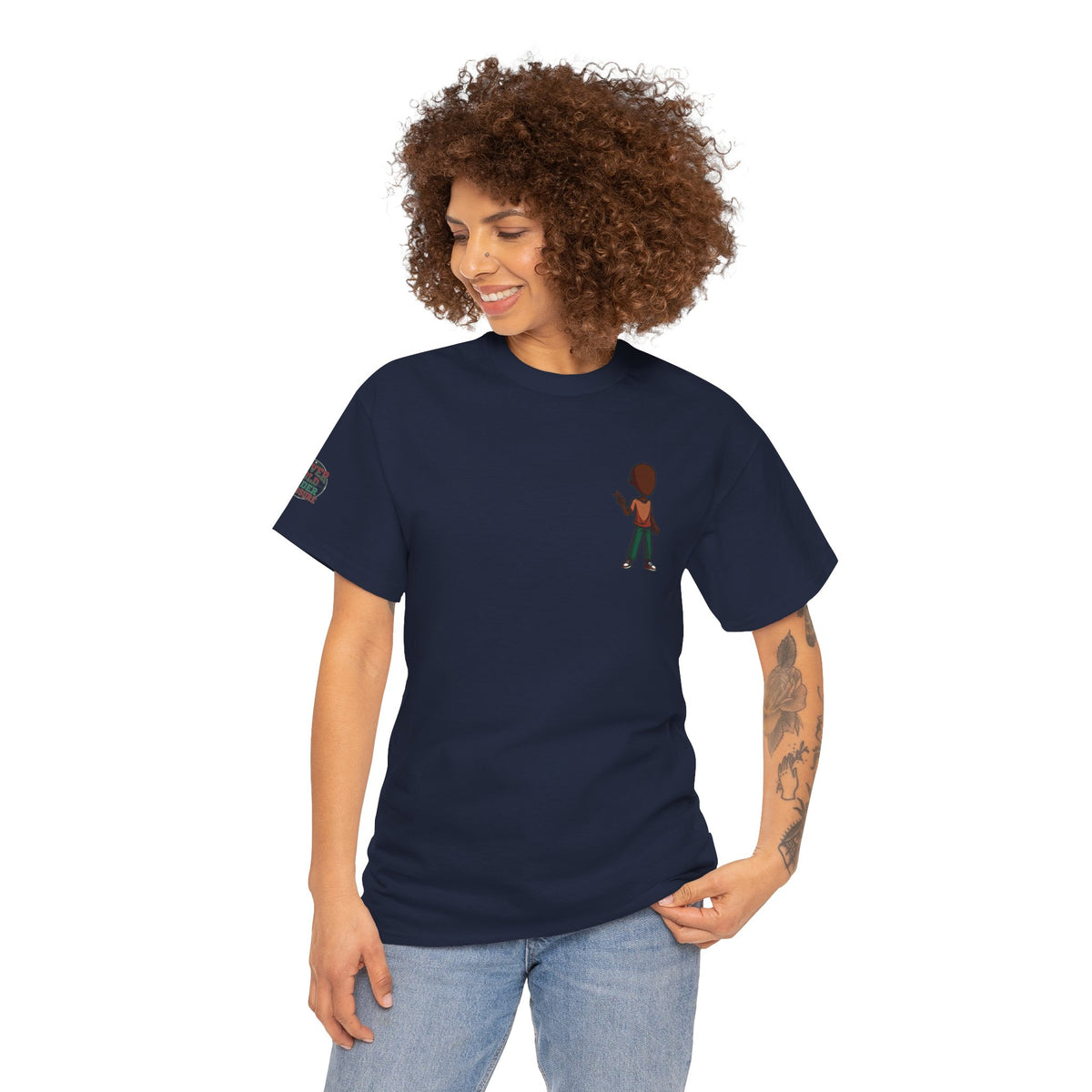 Mini Guitarist Tee — Cute Retro Kid Playing Guitar Graphic T-Shirt