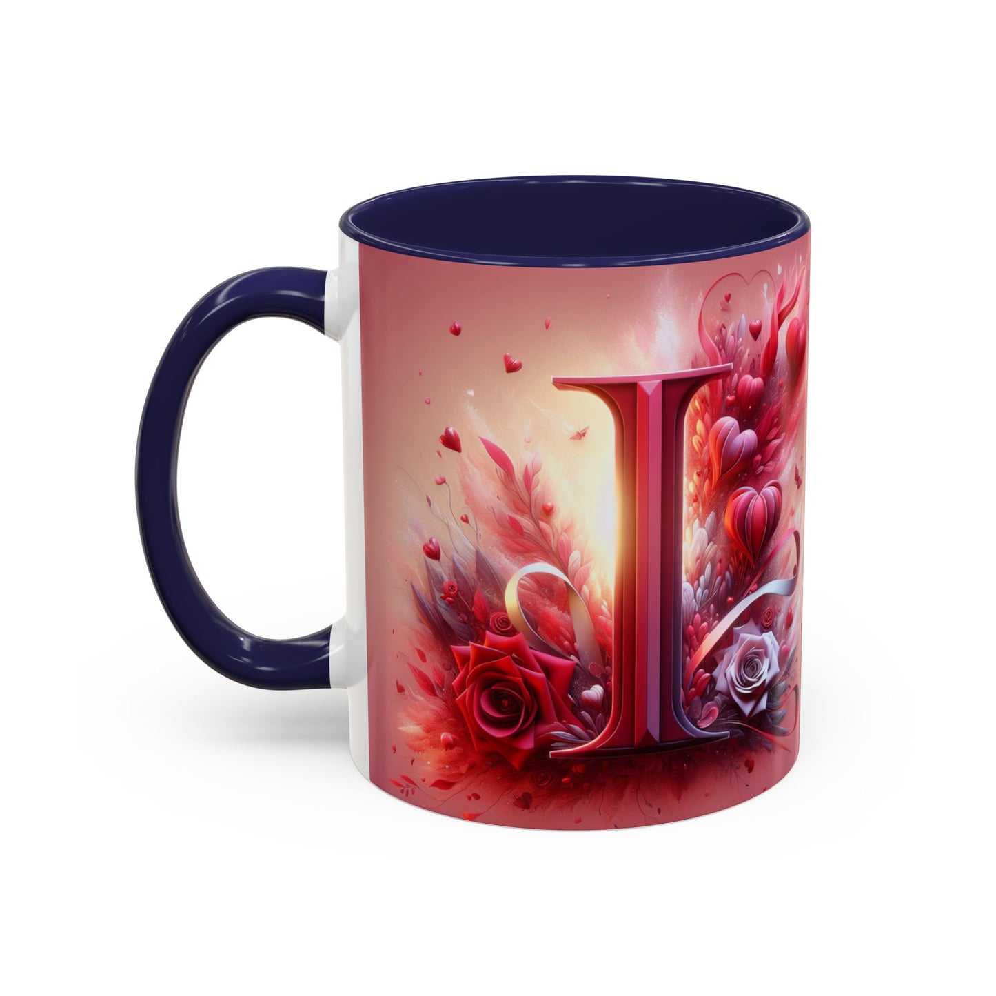 Romantic Floral Accent Coffee Mug - Perfect Gift for Valentine's Day