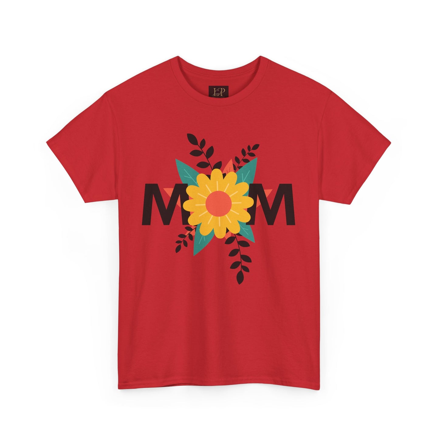 Mom Floral Unisex Heavy Cotton Tee - Perfect Gift for Mother's Day