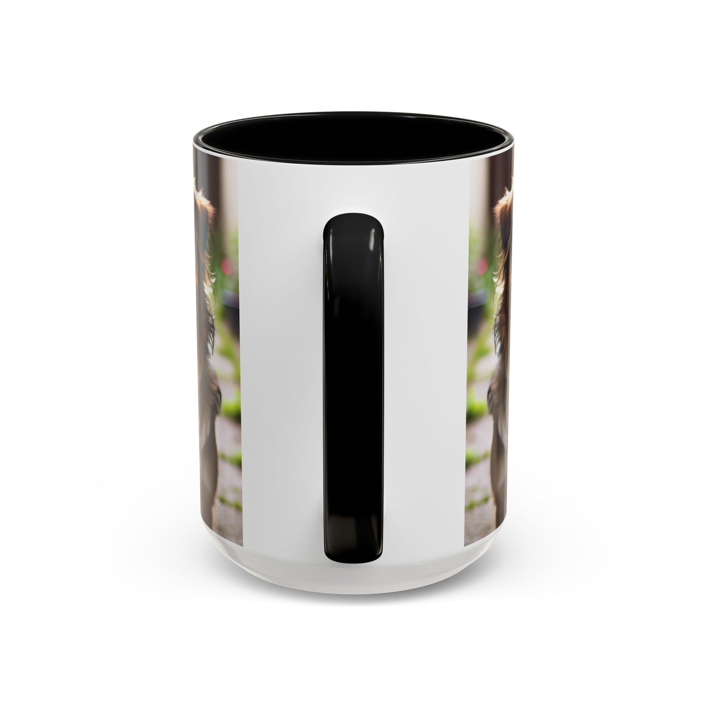 Happy Dog Graphic Accent Coffee Mug | Perfect for Pet Lovers