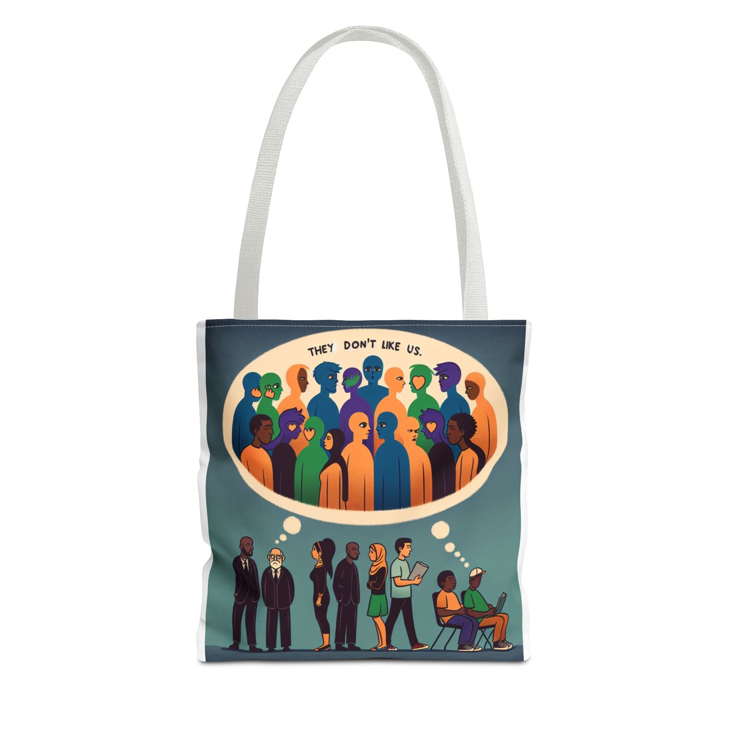 They Don’t Like Us Tote Bag | Unique Art for Thoughtful Minds