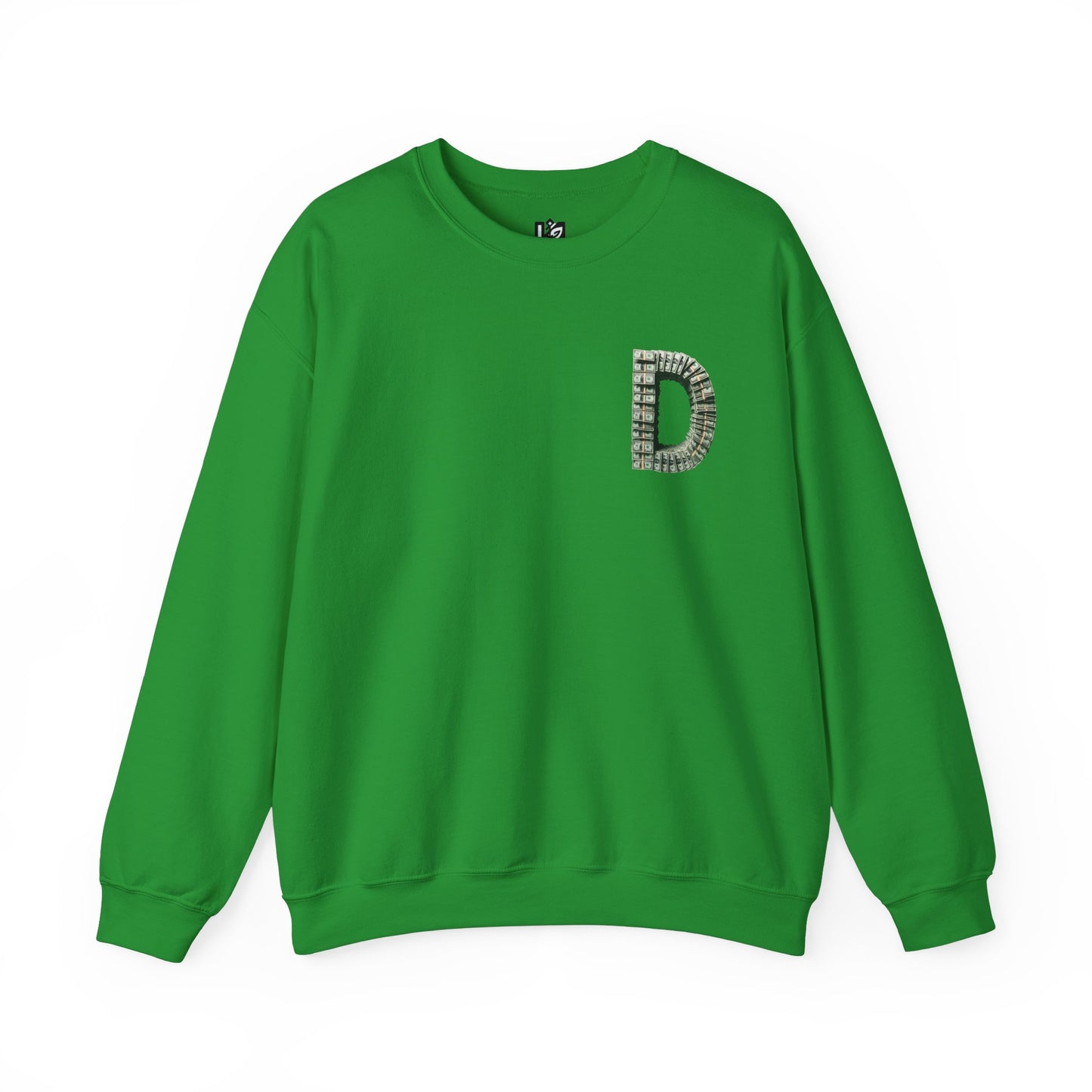 Unisex Crewneck Sweatshirt with 'D' and Dollar Sign Design | Stylish & Cozy Apparel for Casual Days