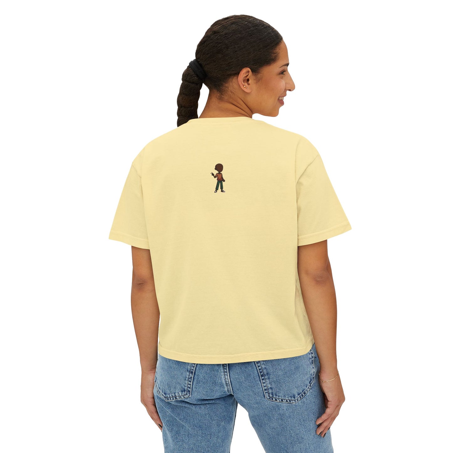 Only Good Vibes Boxy Tee — Women's Positive Graphic Crop T-Shirt