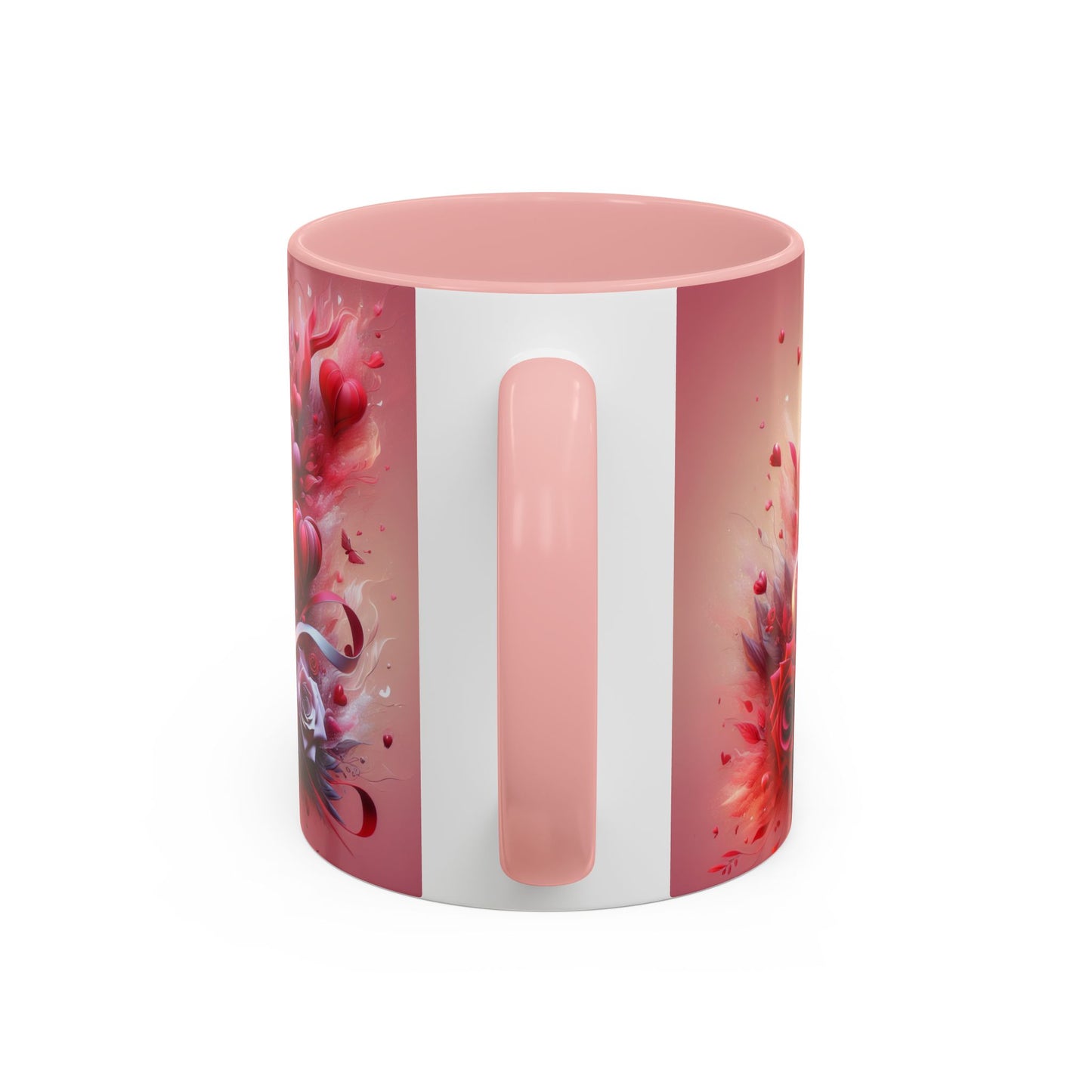 Romantic Floral Accent Coffee Mug - Perfect Gift for Valentine's Day