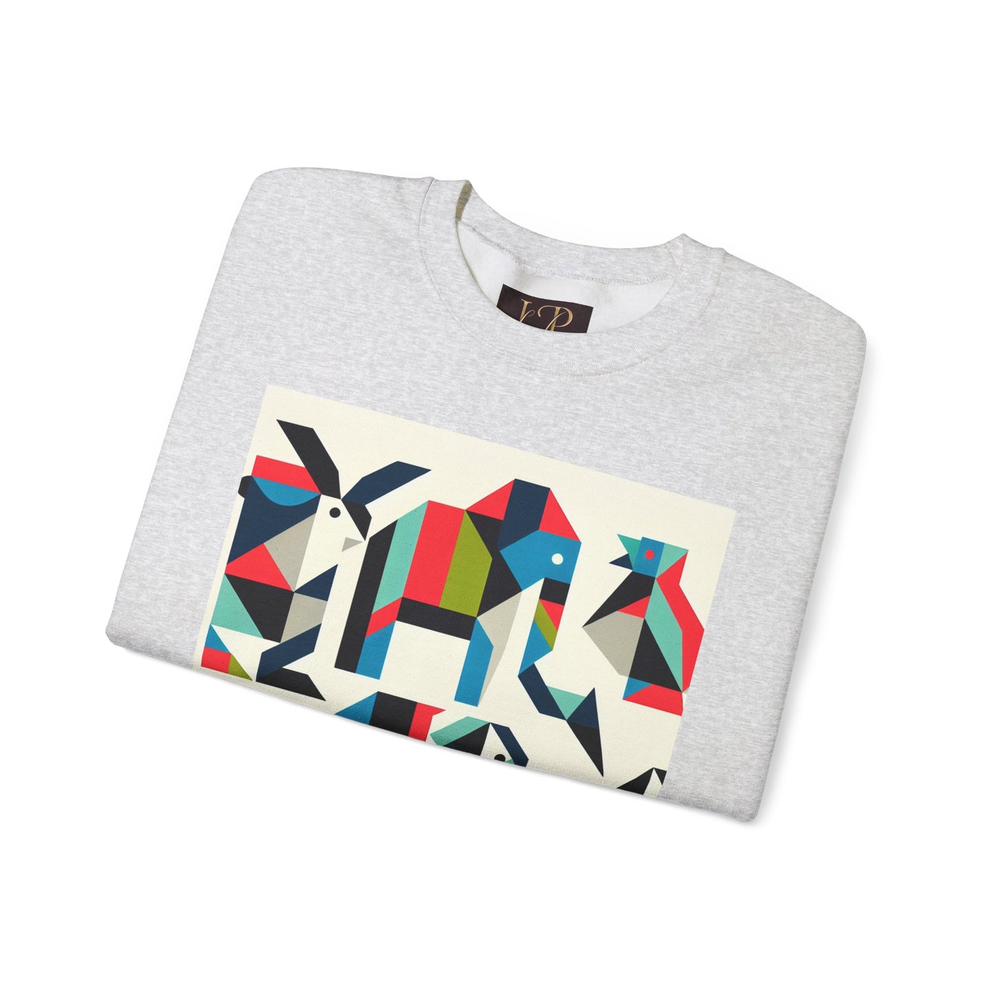 Colorful Geometric Art Unisex Sweatshirt - Cozy and Stylish