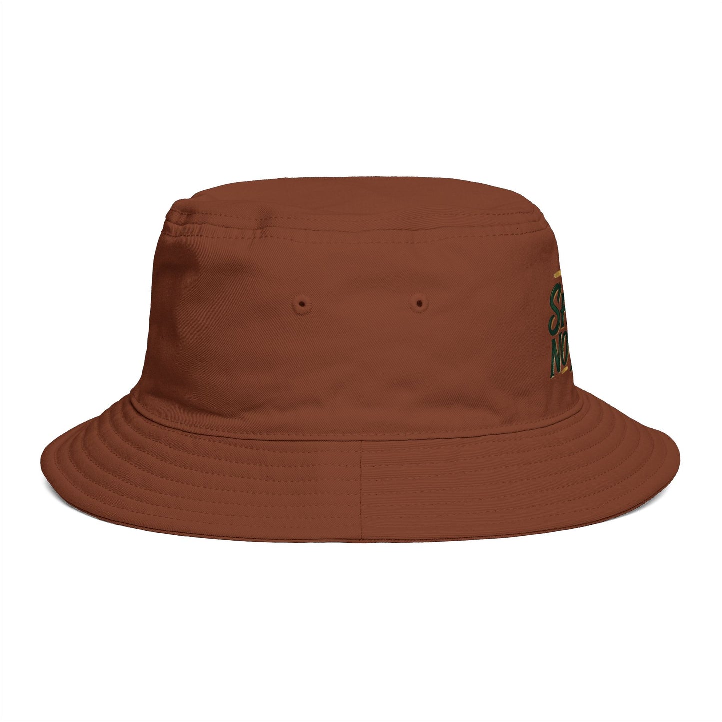 No Shake No Fear Bucket Hat — Retro Motivational Outdoor Bucket Hat