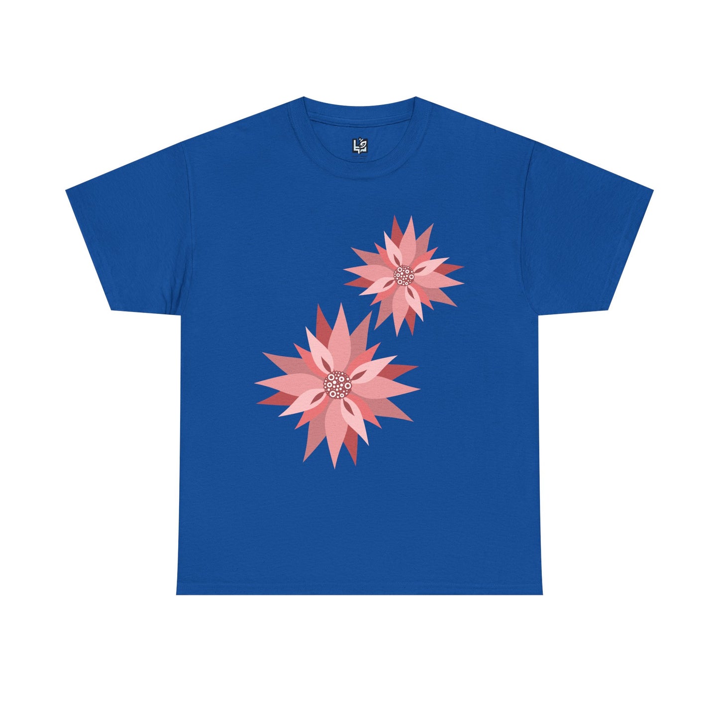 Floral Design Unisex Heavy Cotton Tee - Casual Comfort for Spring Celebrations