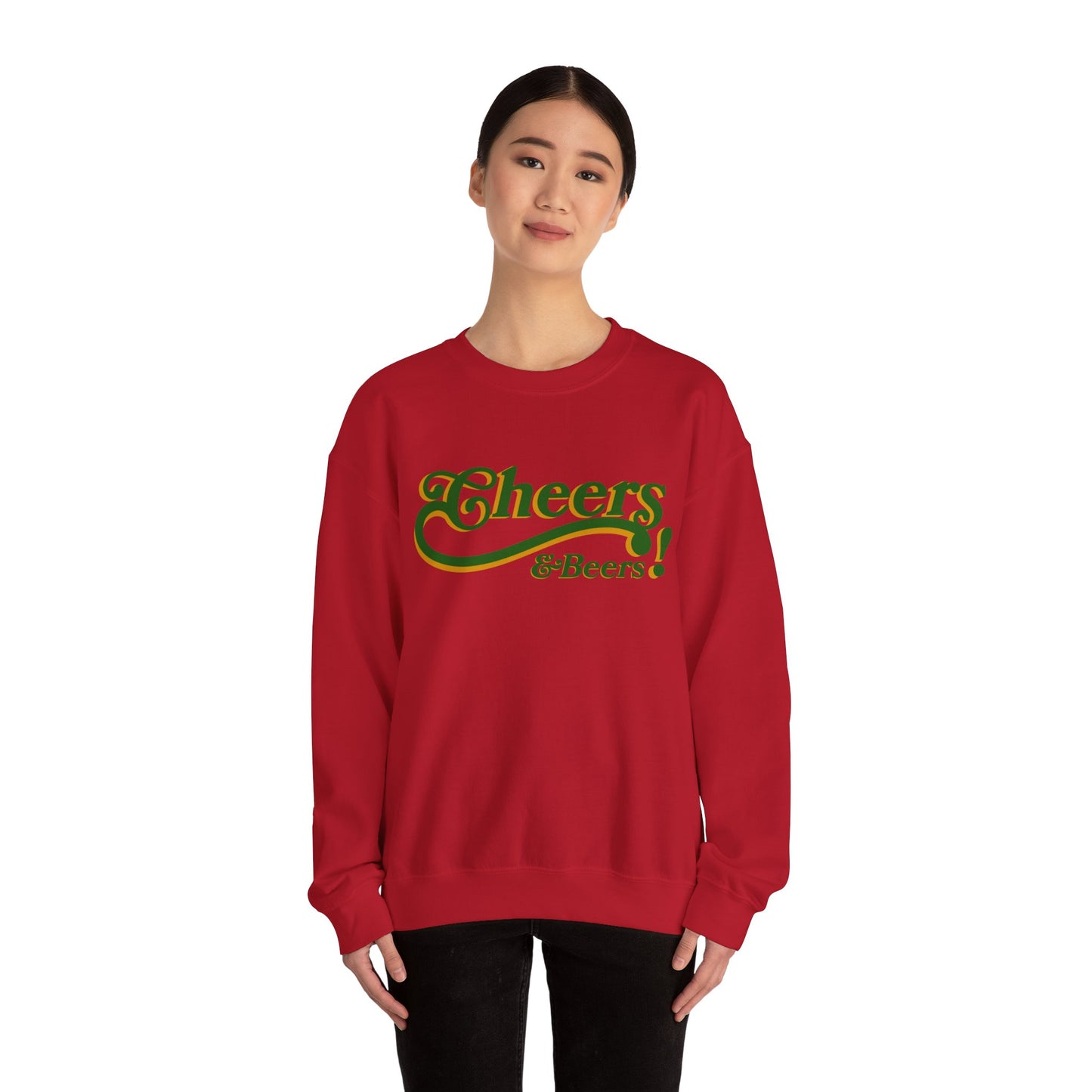 Cheers & Beers! Unisex Heavy Blend™ Crewneck Sweatshirt - Perfect for Parties and Gatherings