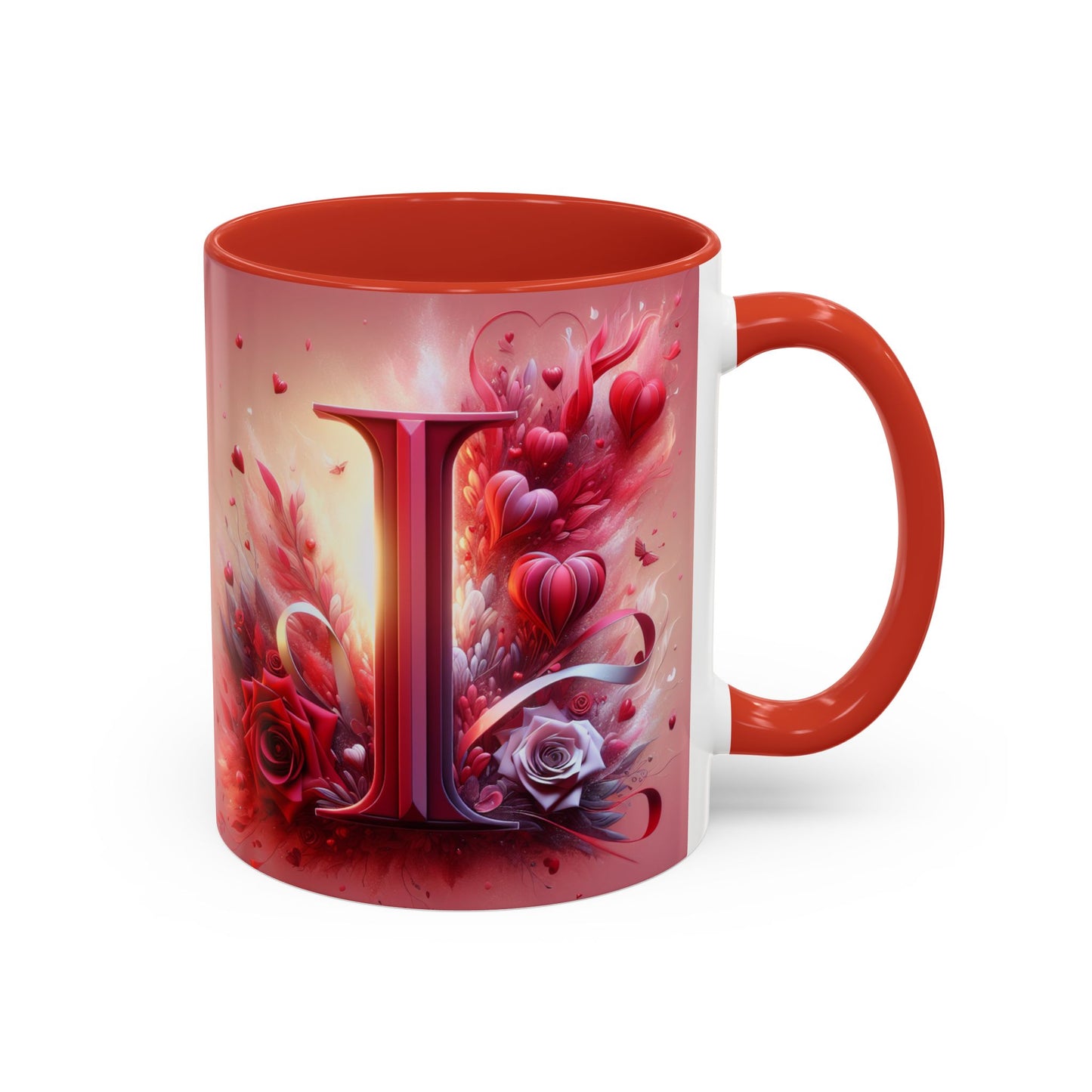 Romantic Floral Accent Coffee Mug - Perfect Gift for Valentine's Day