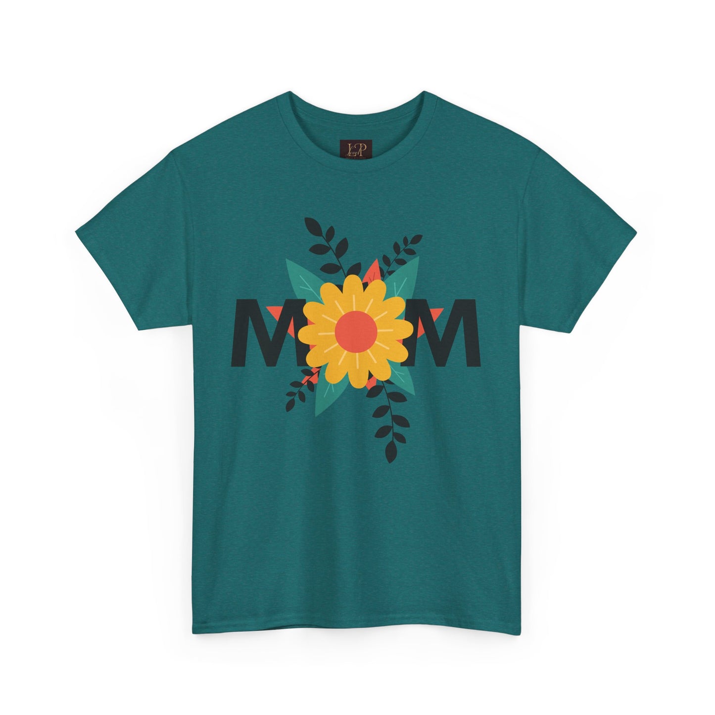 Mom Floral Unisex Heavy Cotton Tee - Perfect Gift for Mother's Day