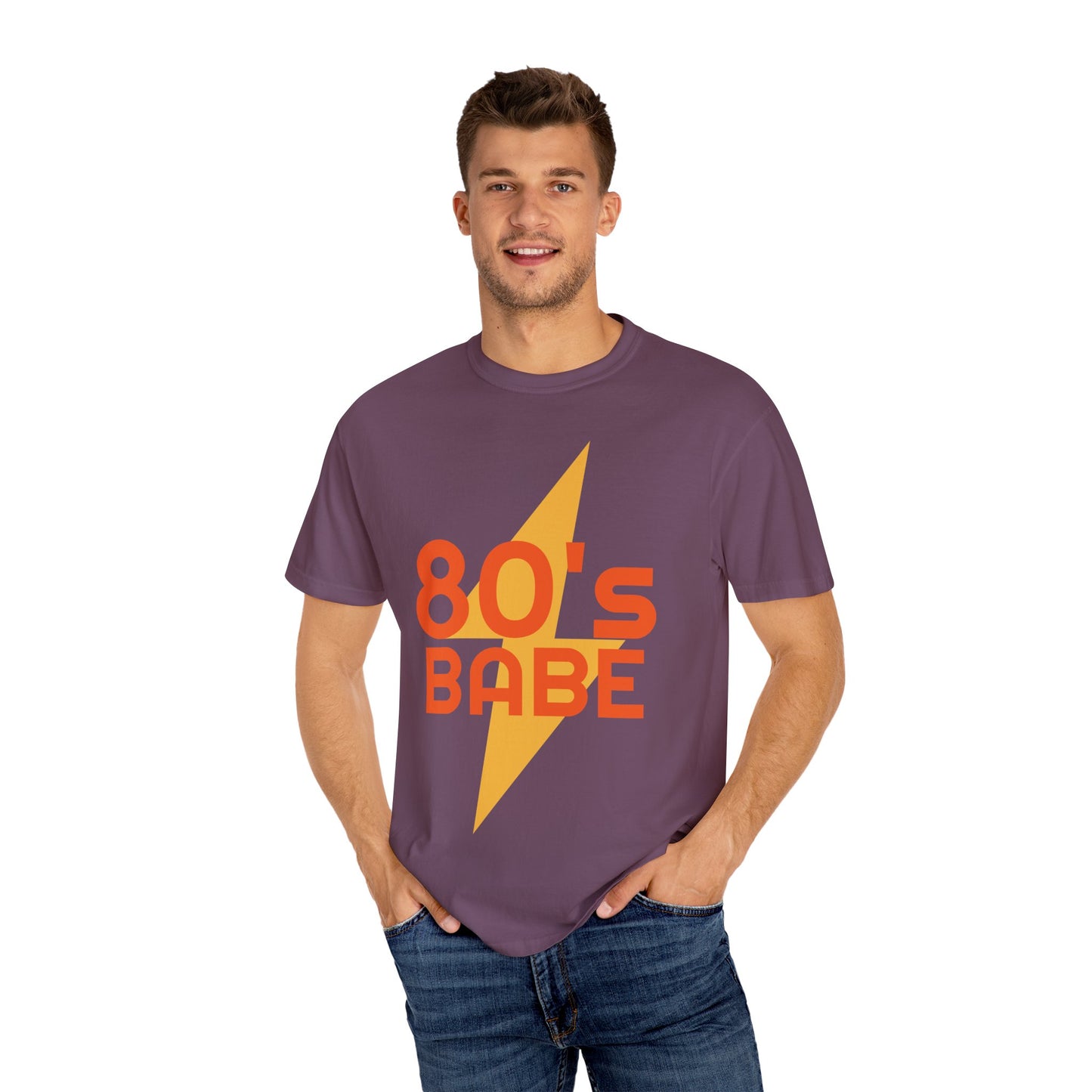 Retro 80's Babe Unisex Garment-Dyed T-Shirt