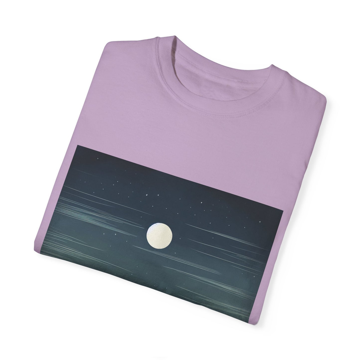 Moonlit Mountains Unisex Garment-Dyed T-shirt | Nature-Inspired Style for Adventurers
