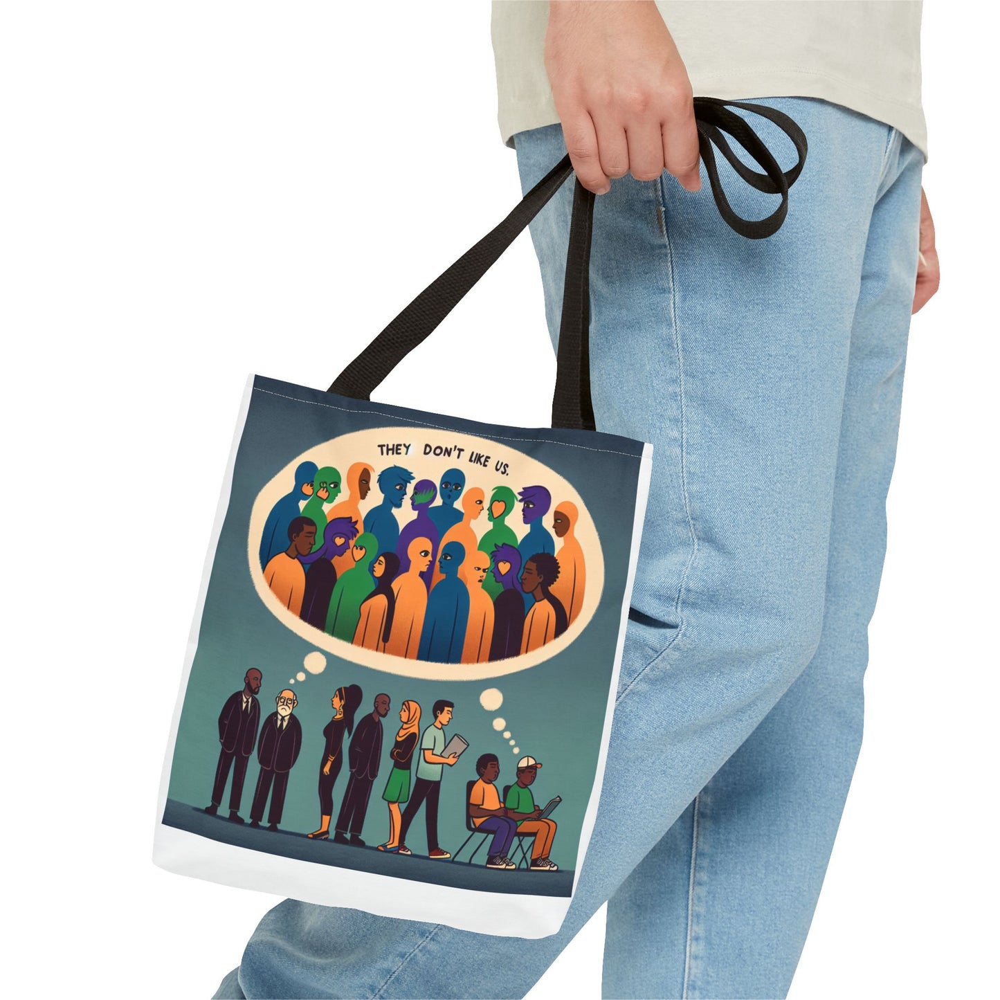 They Don’t Like Us Tote Bag | Unique Art for Thoughtful Minds