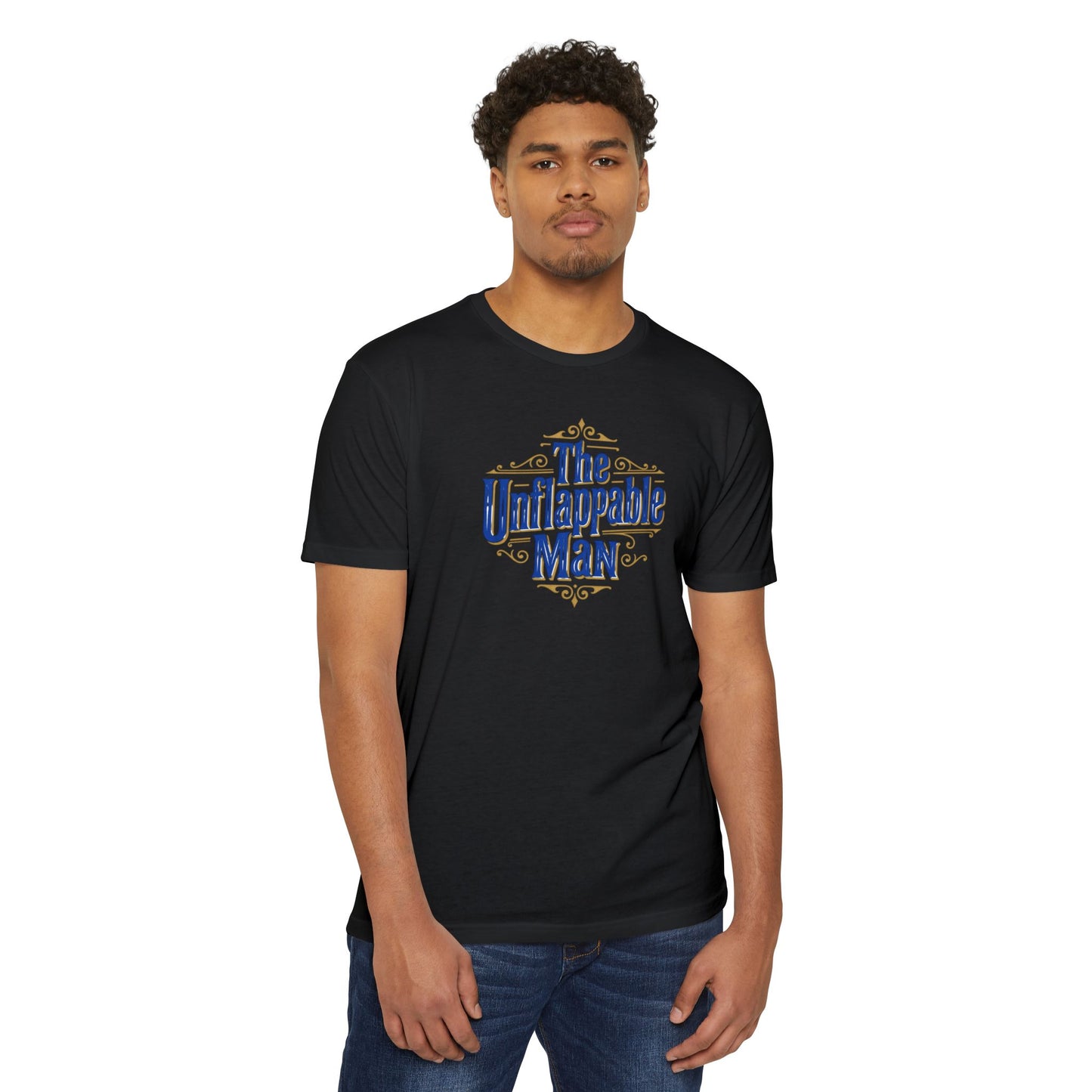 The Unflappable Man T-Shirt — Vintage-Inspired Graphic Tee for Confident Guys