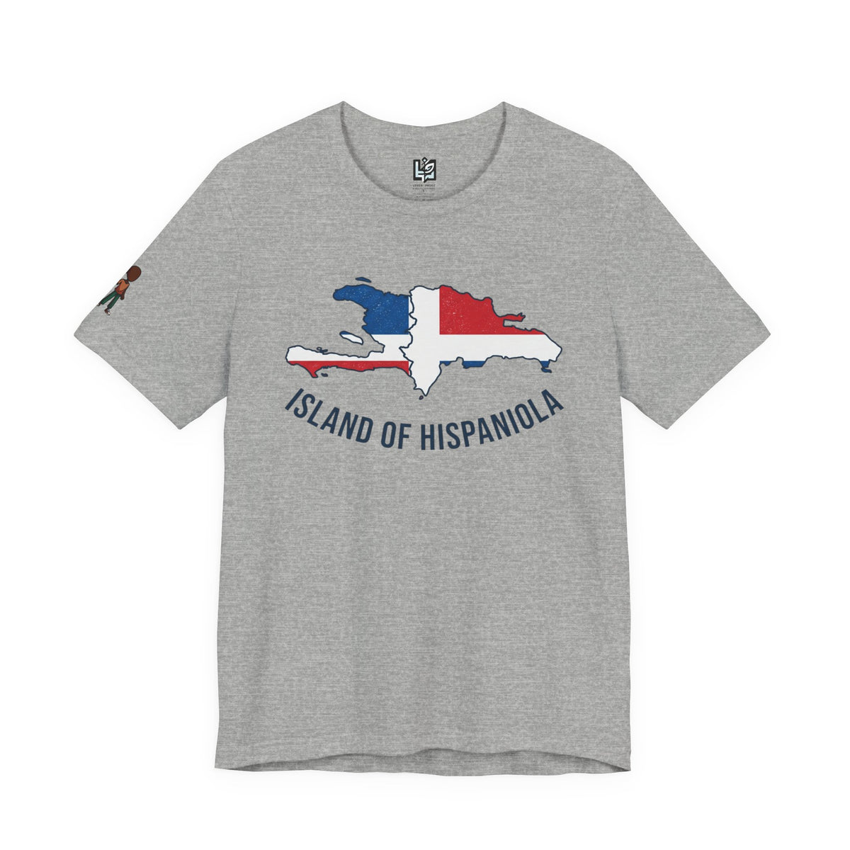 Island of Hispaniola Map T-Shirt
