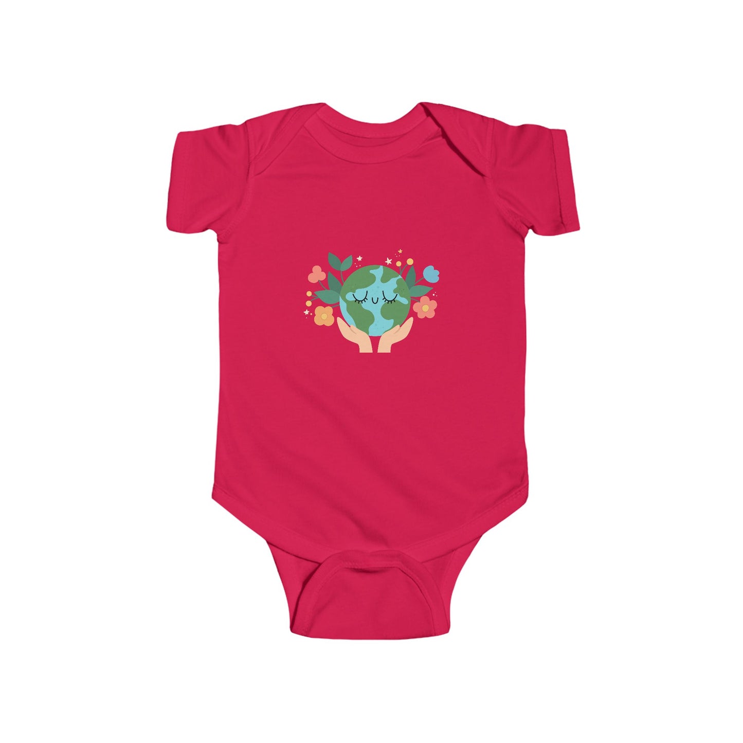 Eco-Friendly Baby Bodysuit | Cute Earth Design for Infants