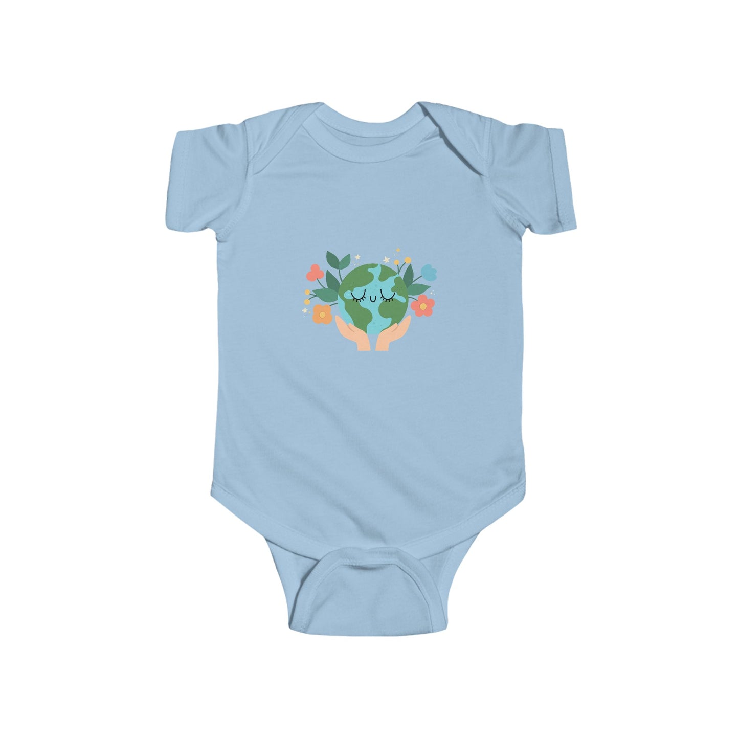 Eco-Friendly Baby Bodysuit | Cute Earth Design for Infants