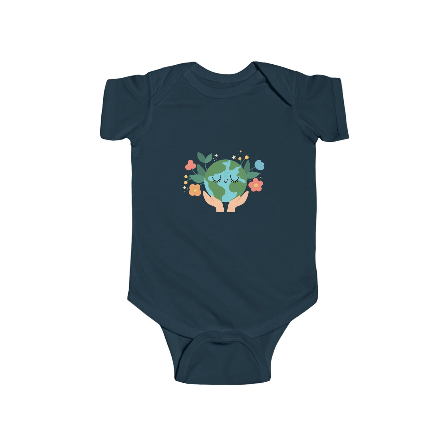 Eco-Friendly Baby Bodysuit | Cute Earth Design for Infants