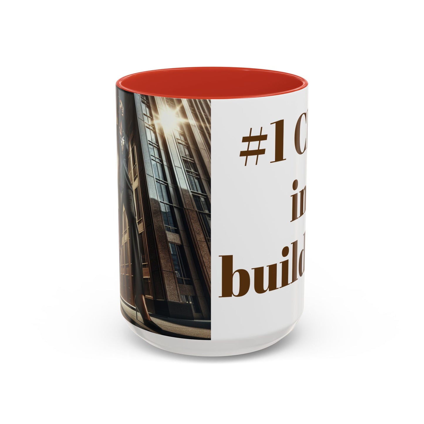 #1 CEO in Building Accent Coffee Mug - 11 & 15oz - Perfect Gift for Business Leaders