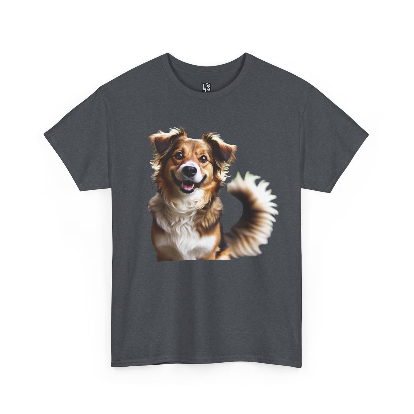 Happy Dog Unisex Heavy Cotton Tee - Perfect Gift for Pet Lovers