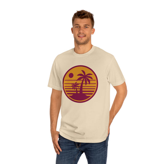 Retro Sunset Palm Tree Unisex Classic Tee