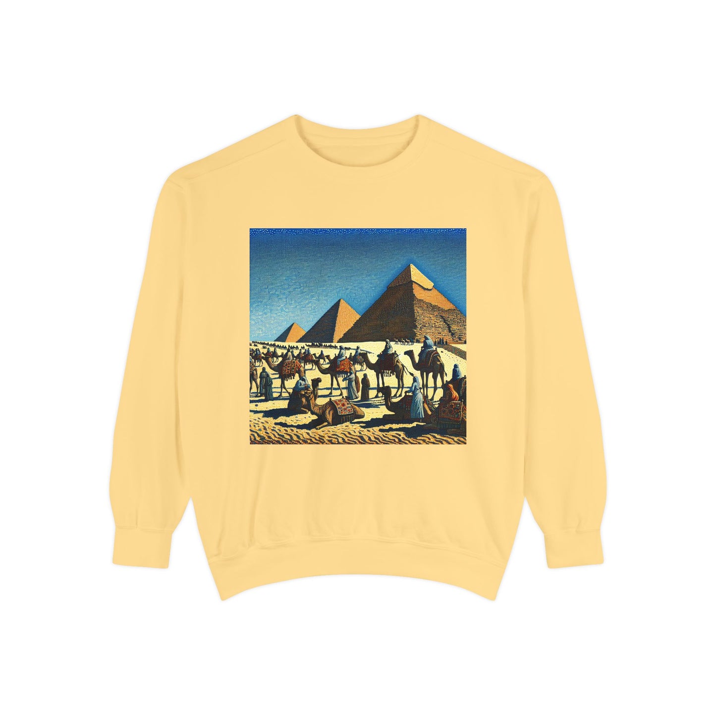 Vintage Pyramid Adventure Unisex Sweatshirt - Comfortable and Stylish