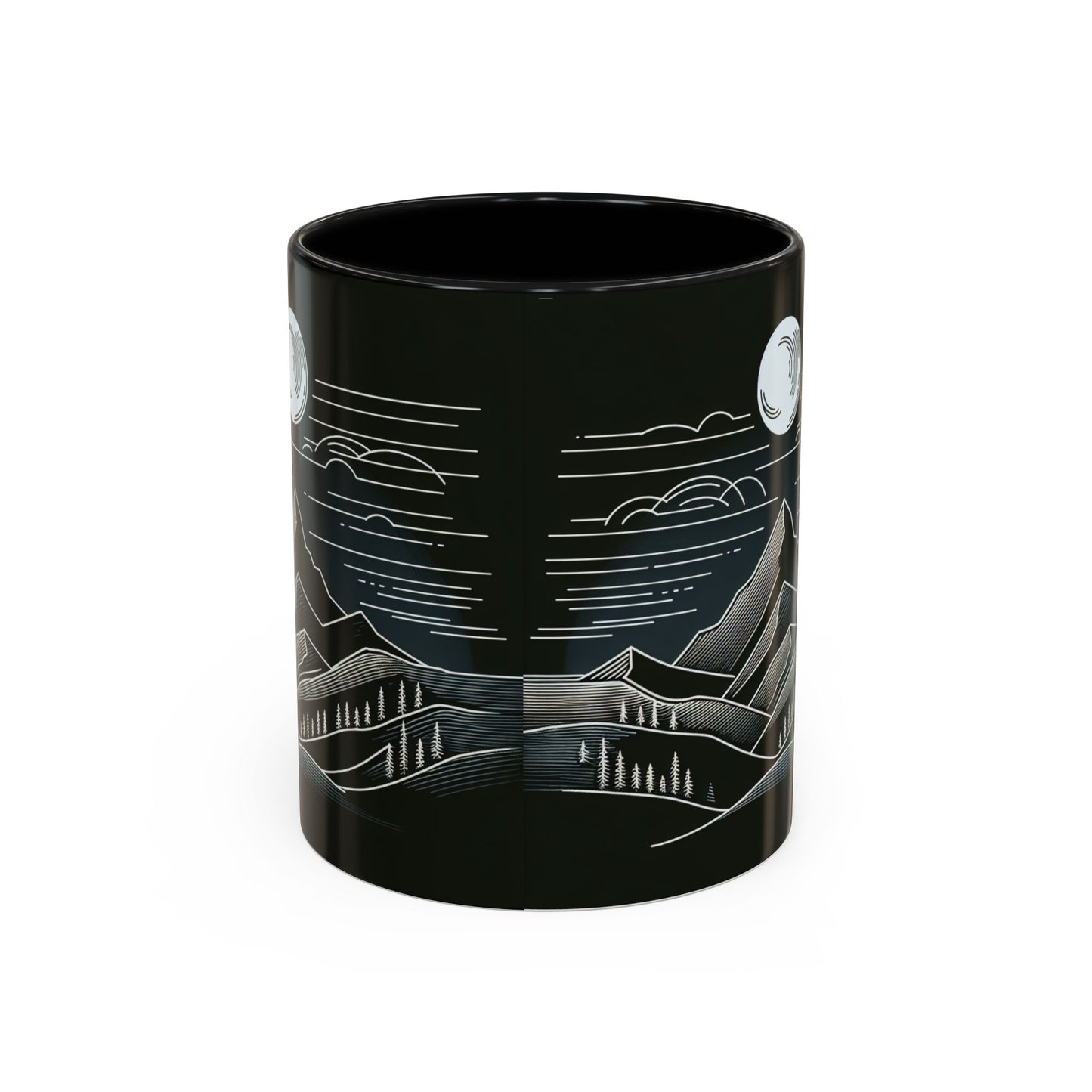 Mountain Landscape Accent Coffee Mug - Nature Inspired 11 & 15oz