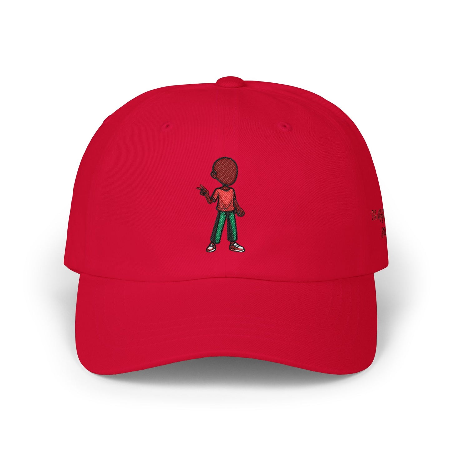 Embroidered Retro Figure Dad Cap – Minimal Streetwear Baseball Hat