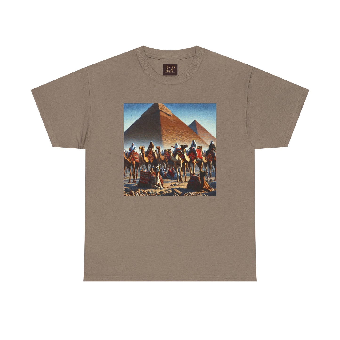 Pyramid Adventure Unisex Heavy Cotton Tee | Vintage Egypt Design