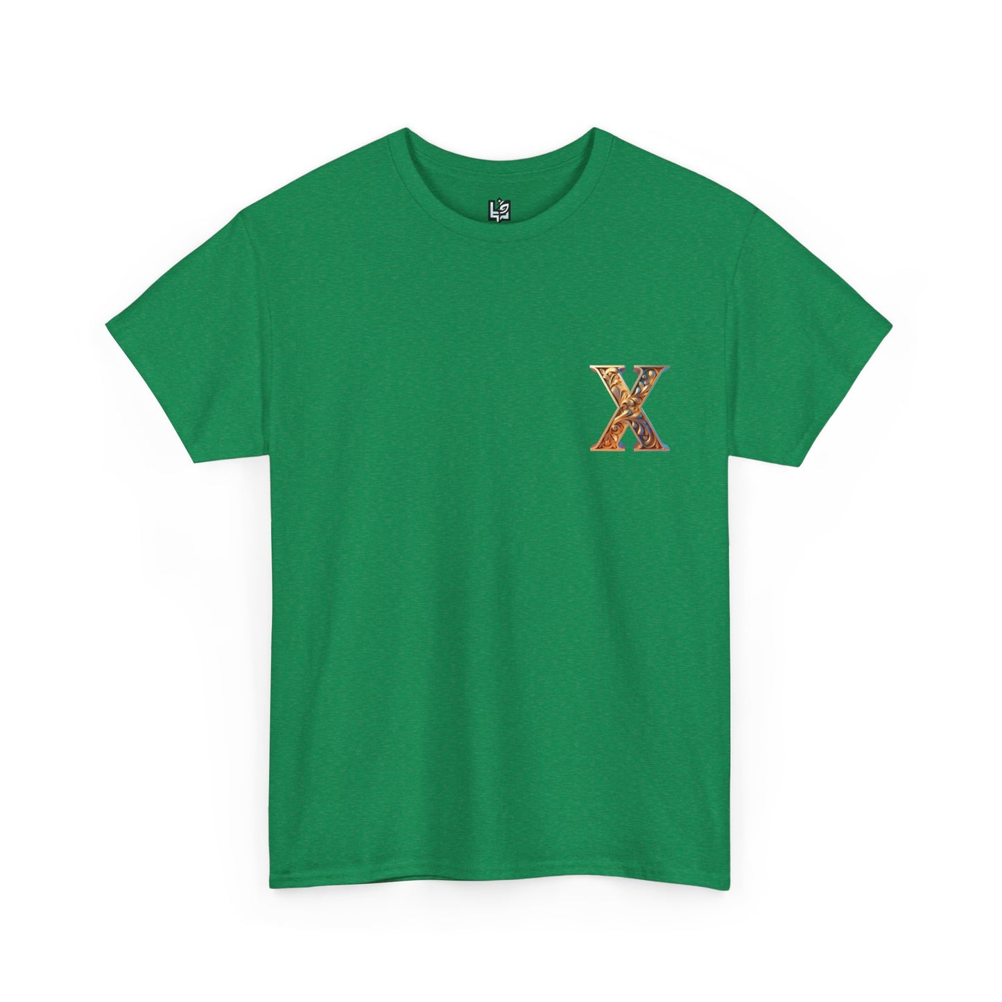 Unisex Heavy Cotton Tee - Stylish 'X' Graphic Shirt for Everyday Wear