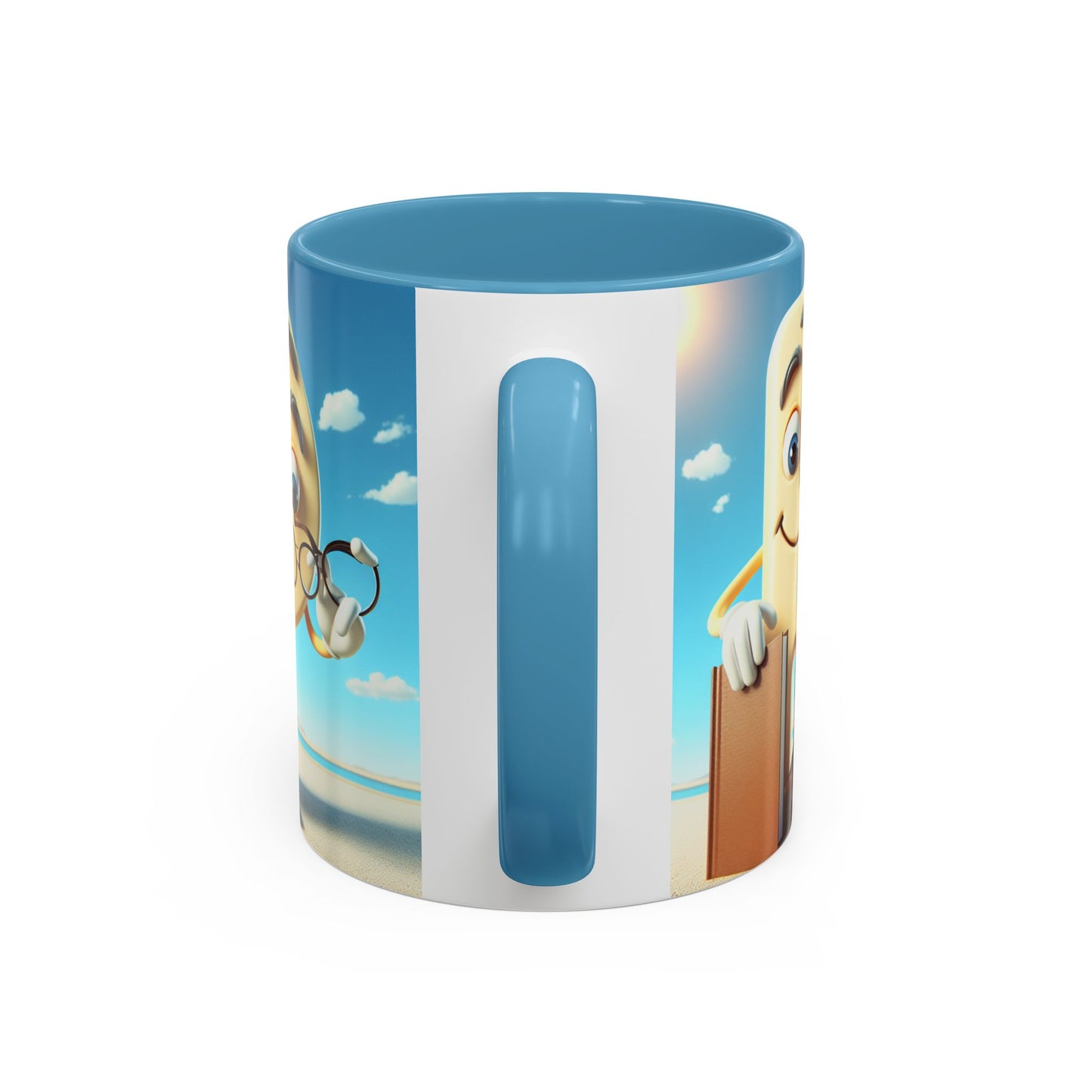 Cheerful Cartoon Character Accent Coffee Mug - Perfect for Gift Giving