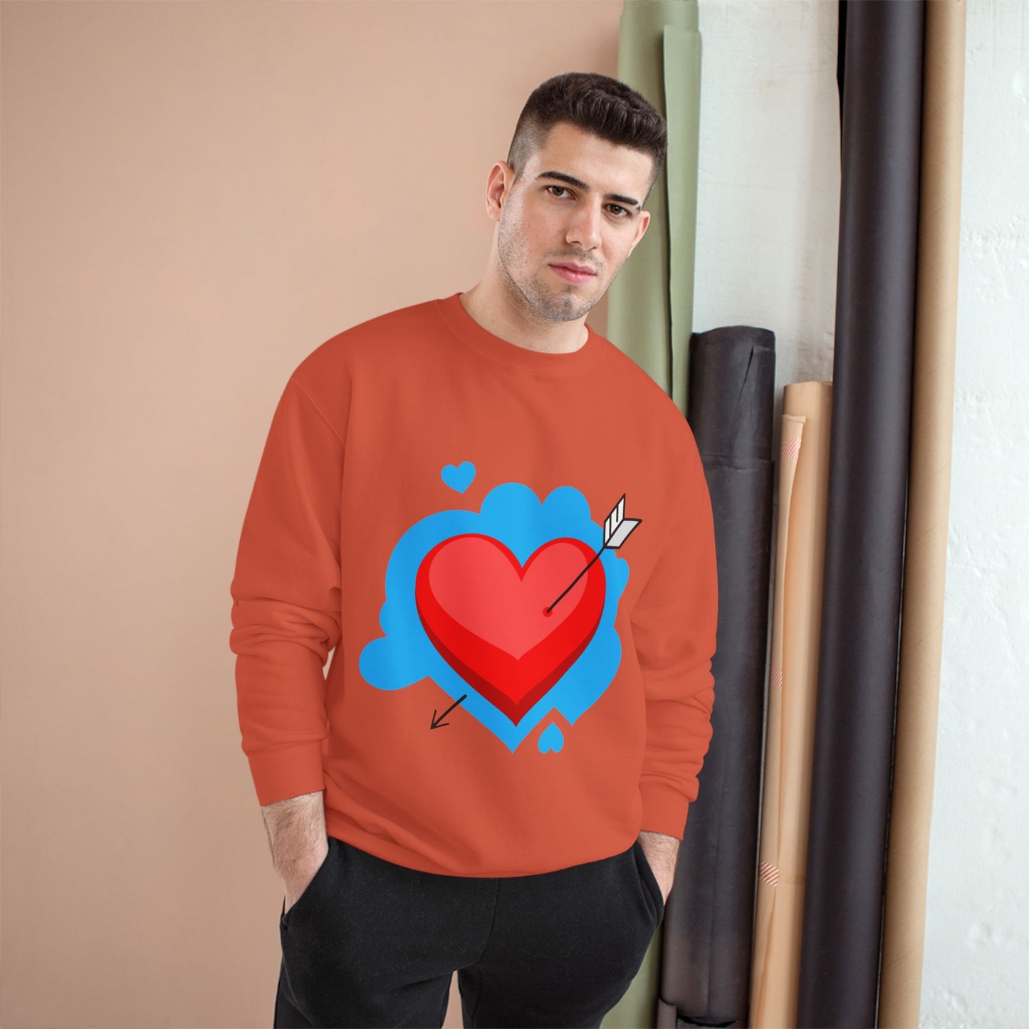 Valentine's Day Heart Champion Sweatshirt