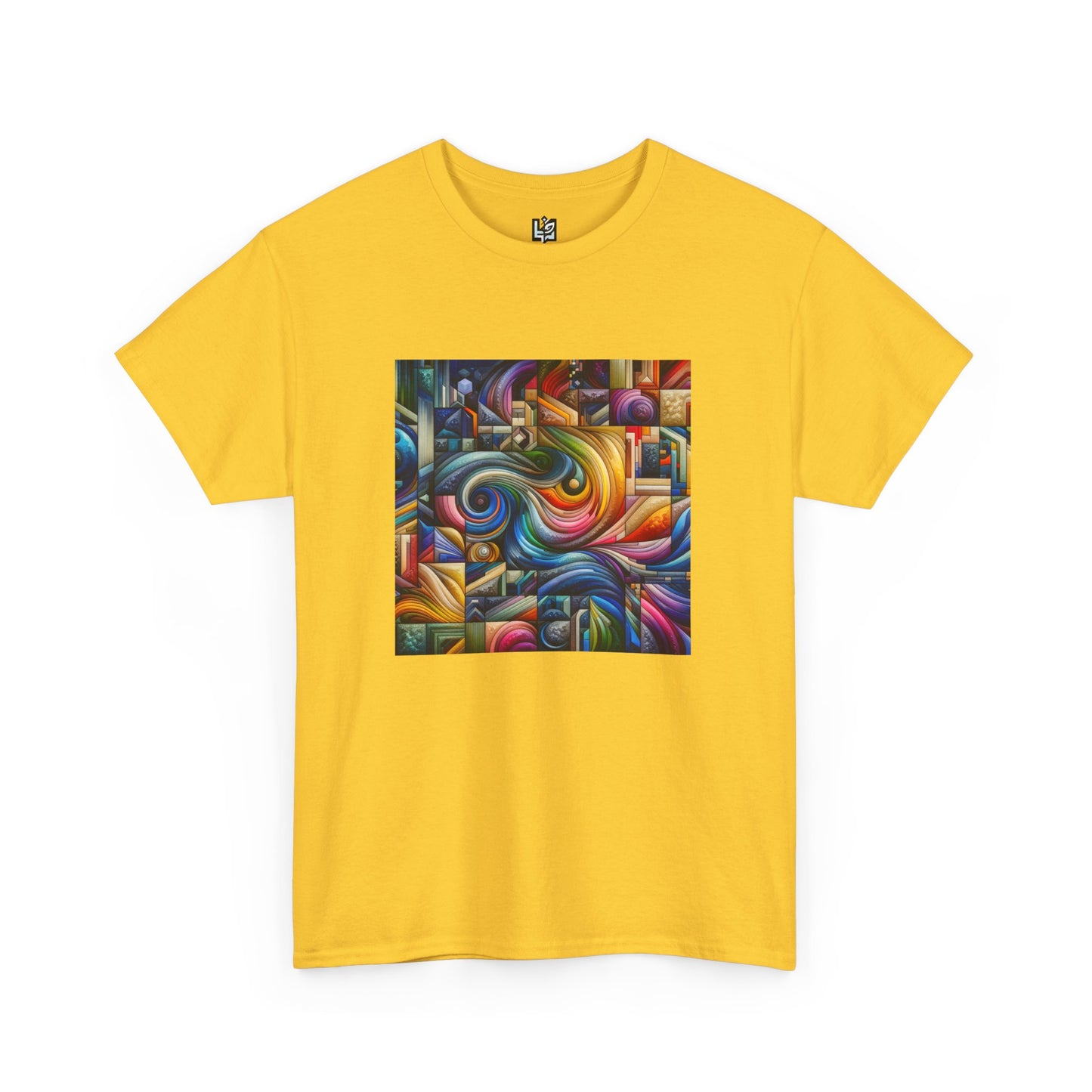 Vibrant Abstract Art Unisex Heavy Cotton Tee
