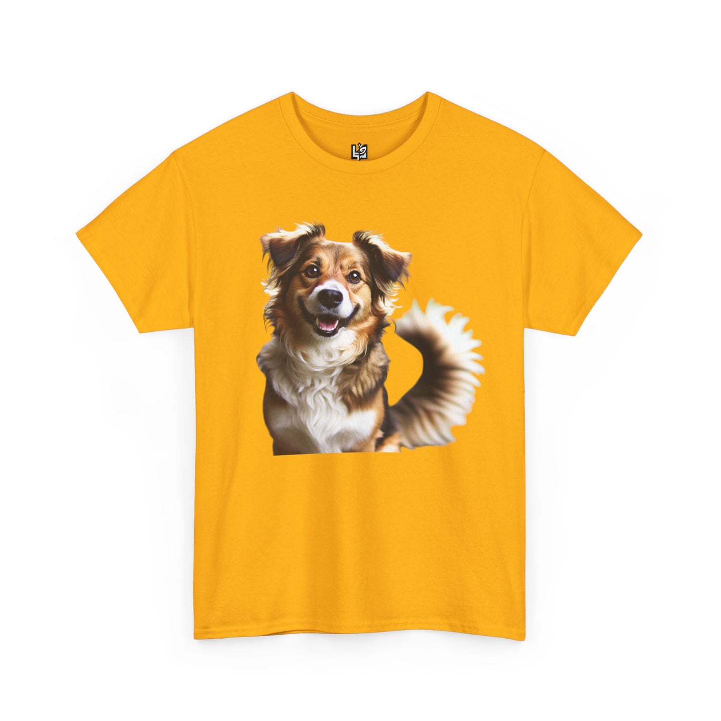 Happy Dog Unisex Heavy Cotton Tee - Perfect Gift for Pet Lovers