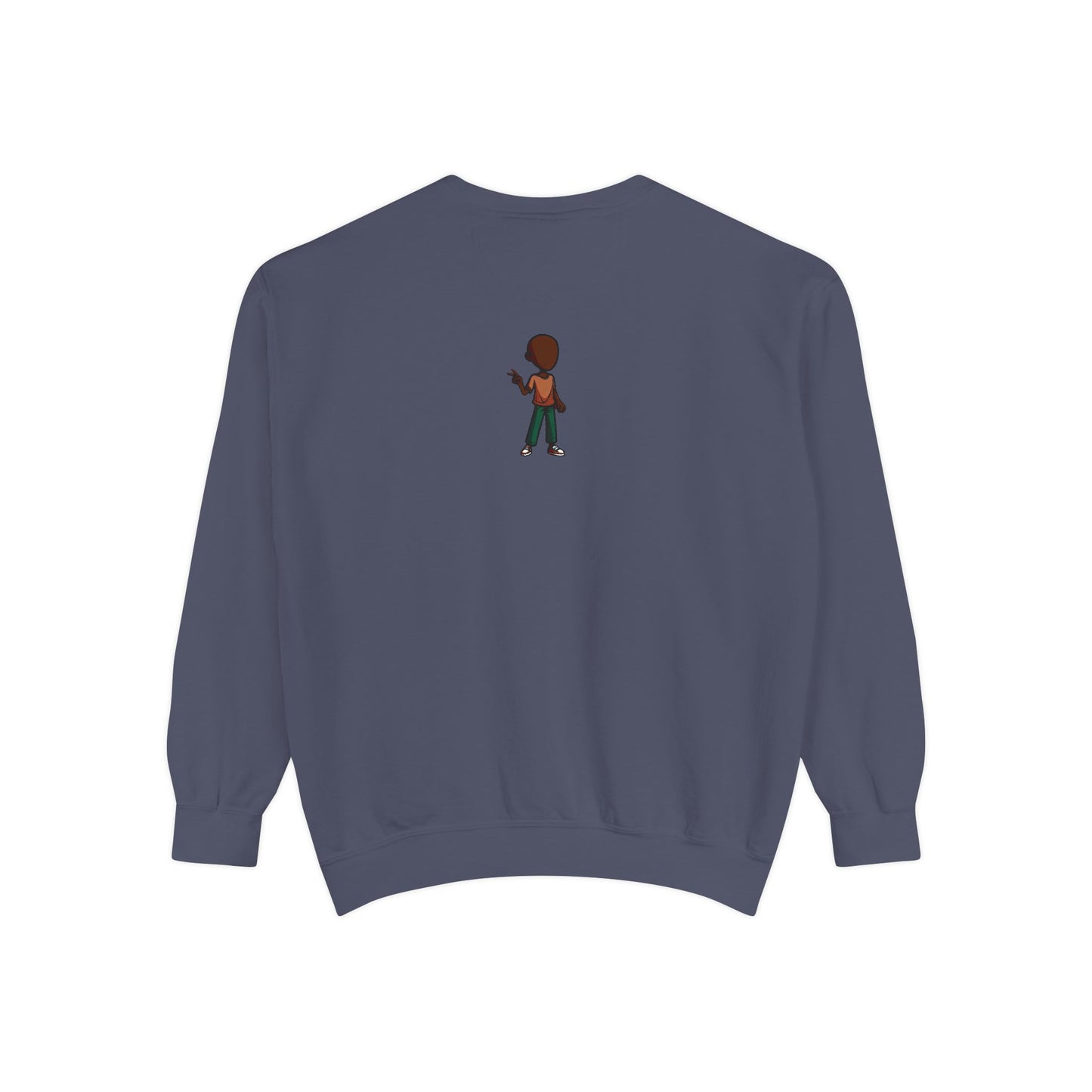 The Unflappable Man Sweatshirt — Retro Badge Graphic Crewneck