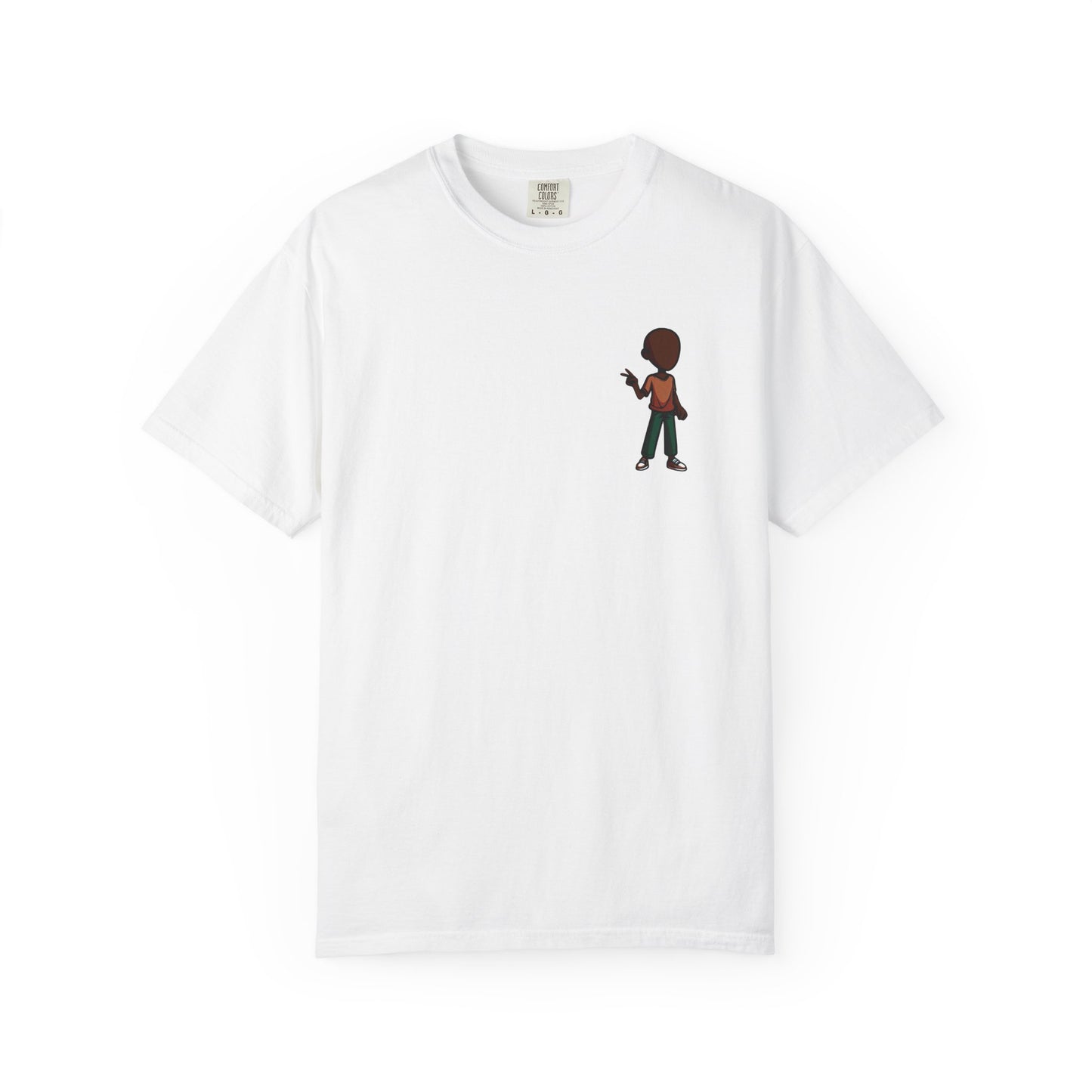 Minimalist Little Boy Graphic T-Shirt — Small Chest Illustration, Casual Kids/Youth Tee