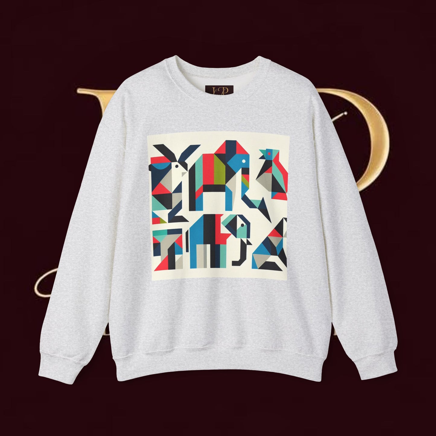 Colorful Geometric Art Unisex Sweatshirt - Cozy and Stylish