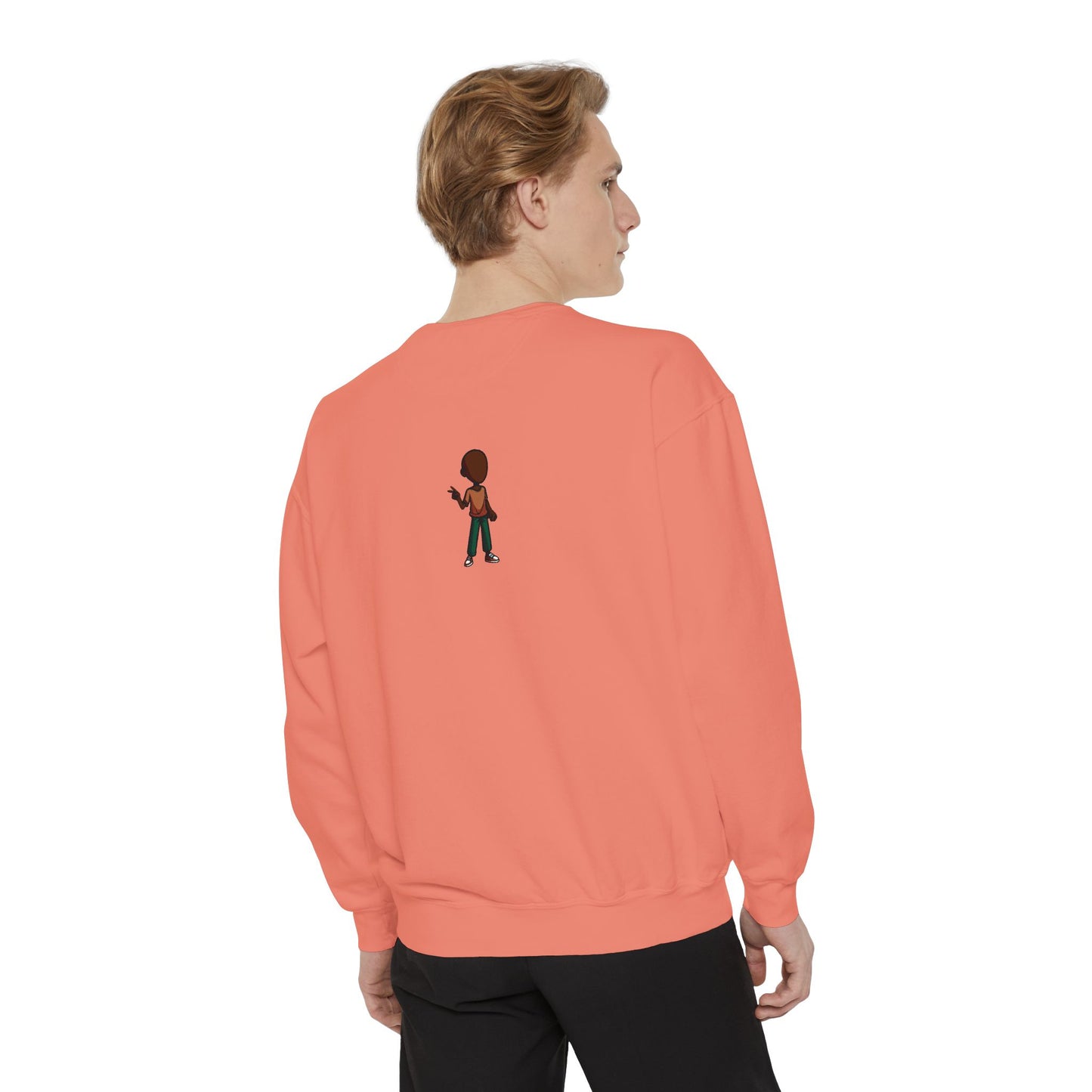 The Unflappable Man Sweatshirt — Retro Badge Graphic Crewneck