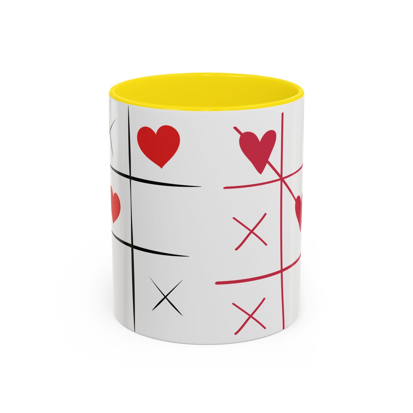 Love Tic Tac Toe Coffee Mug - Perfect for Valentine's Day and Romantic Moments